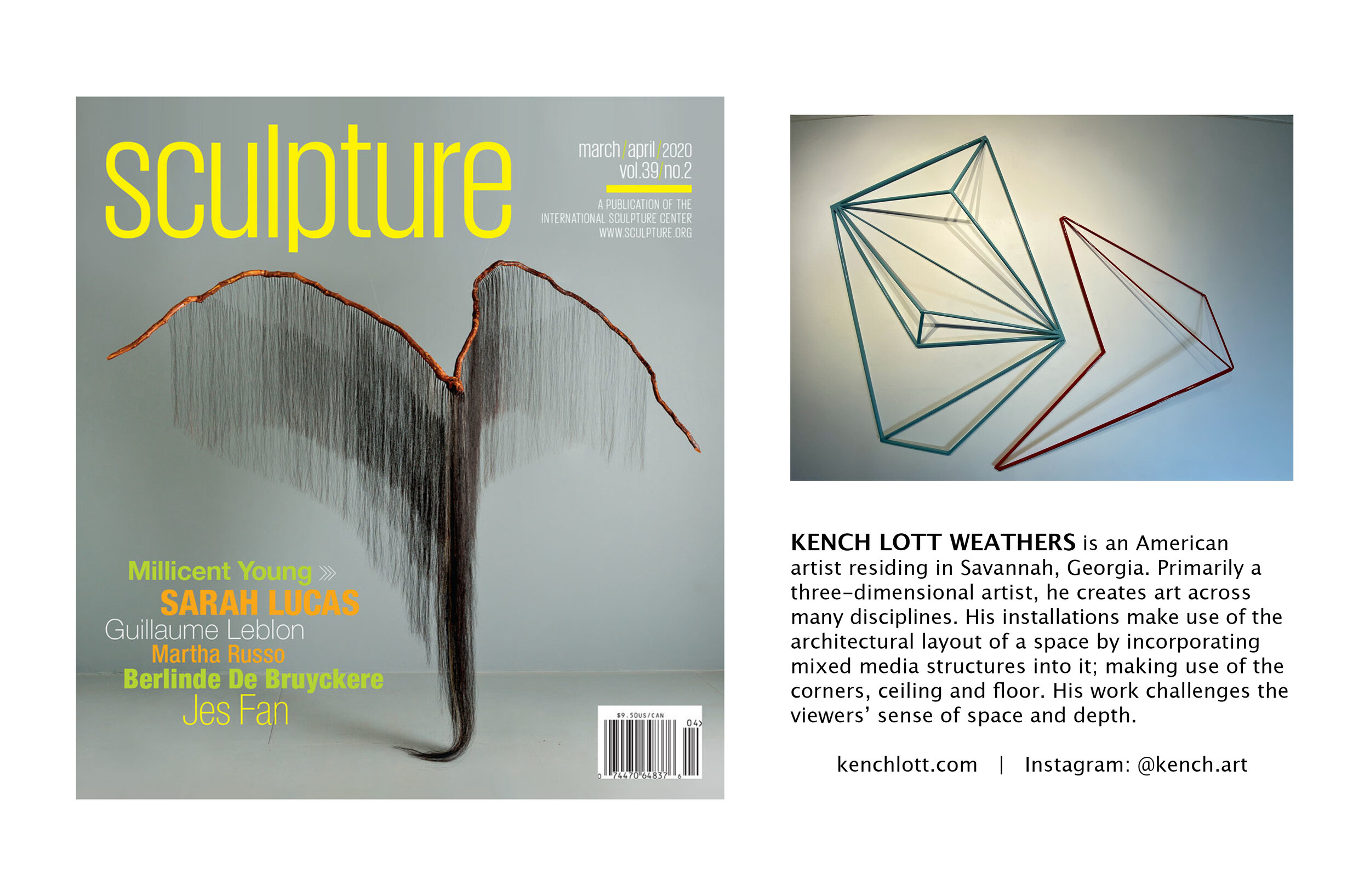 Sculpture Magazine. March/April 2020