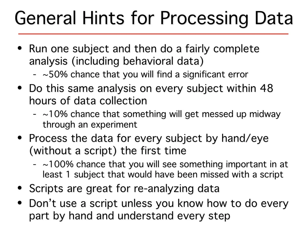 ERP Boot Camp Tip: General Hints for Processing Data — ERP Info