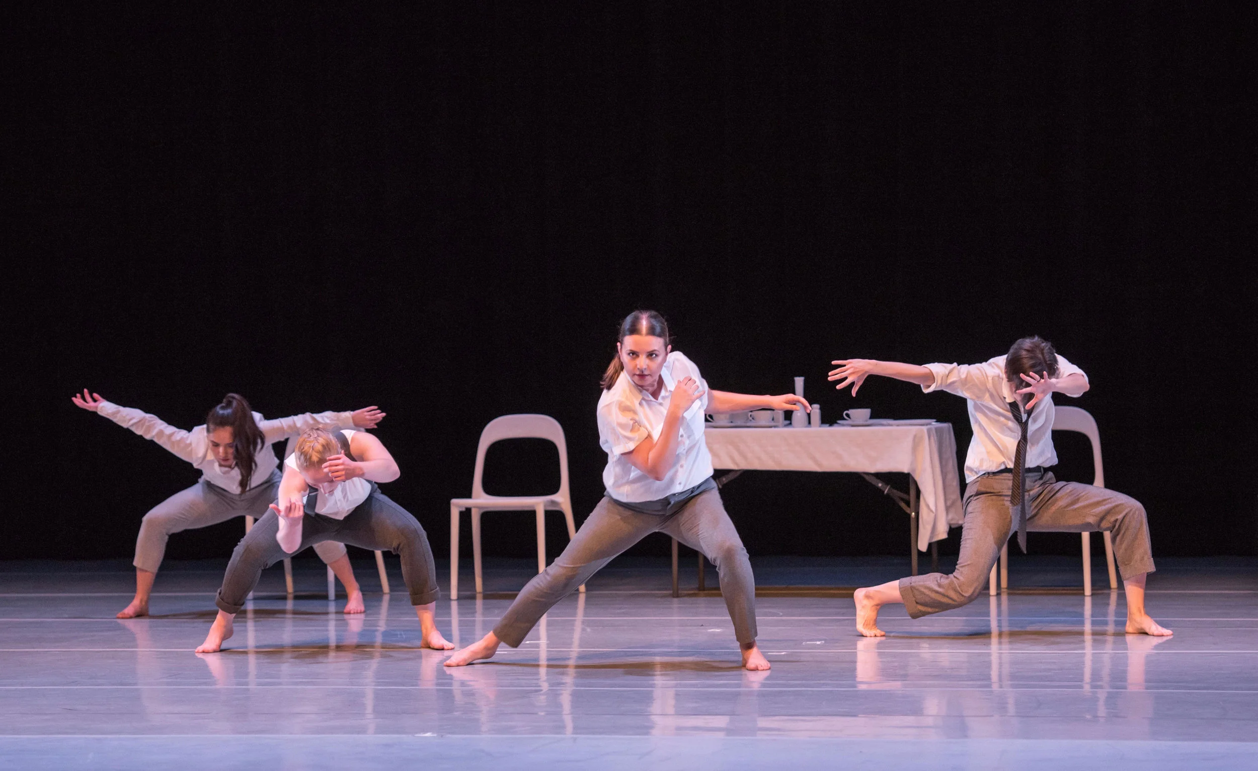 Semi-permanent . Performed by The Stone Dance Collective and presented at CHOP SHOP: Bodies of Work 2019. Photo by Rex Tranter.