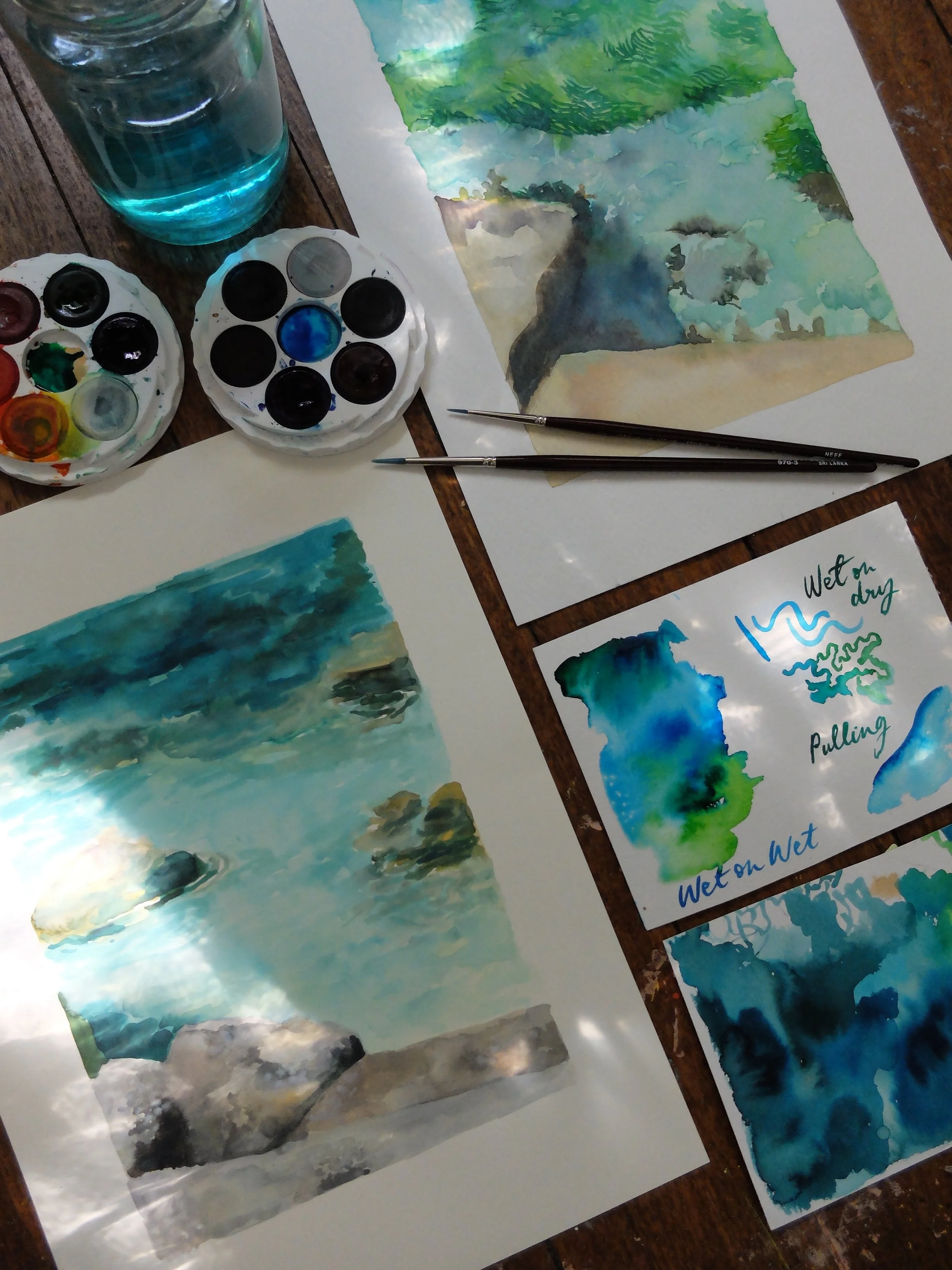 Paint & Sip: Rockpools & Ripples Watercolour Workshop (Adults)