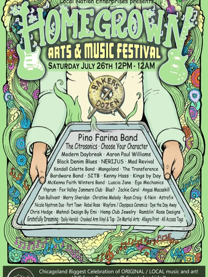 SHOW ANNOUNCEMENT! We&rsquo;re playing @officialhomegrownfest July 26th at @basecampvenue in Lisle, IL! Tickets are available now at the link in our bio or DM us for a physical ticket!