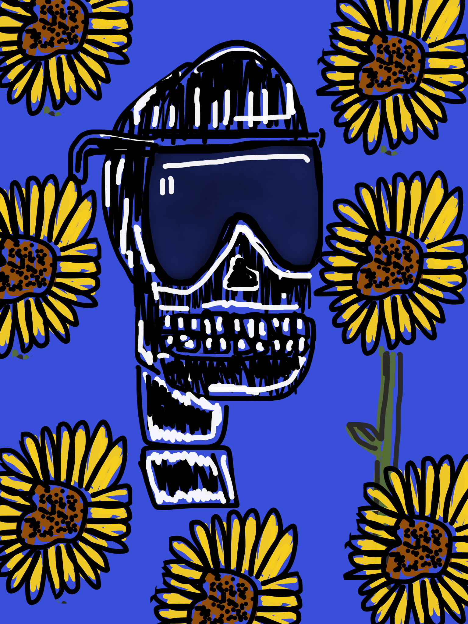 Sunflower Shade Skeleton 