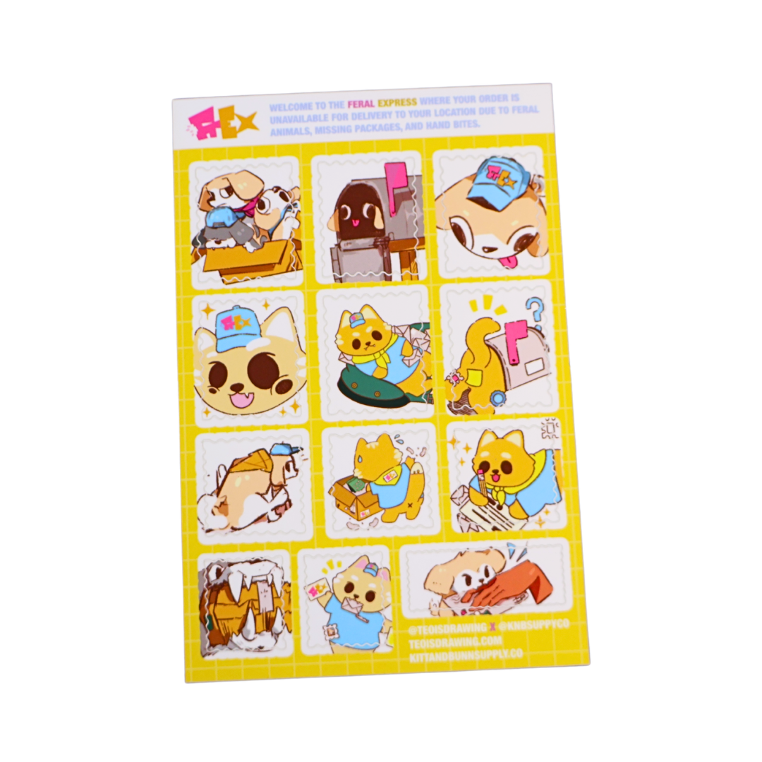 Feral Express Sticker Sheet