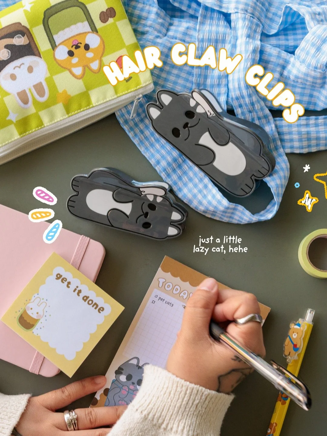 August of 2025 I created my first hair claw clips or some original characters dear to my heart ~ Musu the Shiba 🐕✨ &amp; the Grey Lazy Cat 🐈&zwj;⬛✨

During my restock (because you guys loved Musu the Shiba so much that we sold out before Christmas 