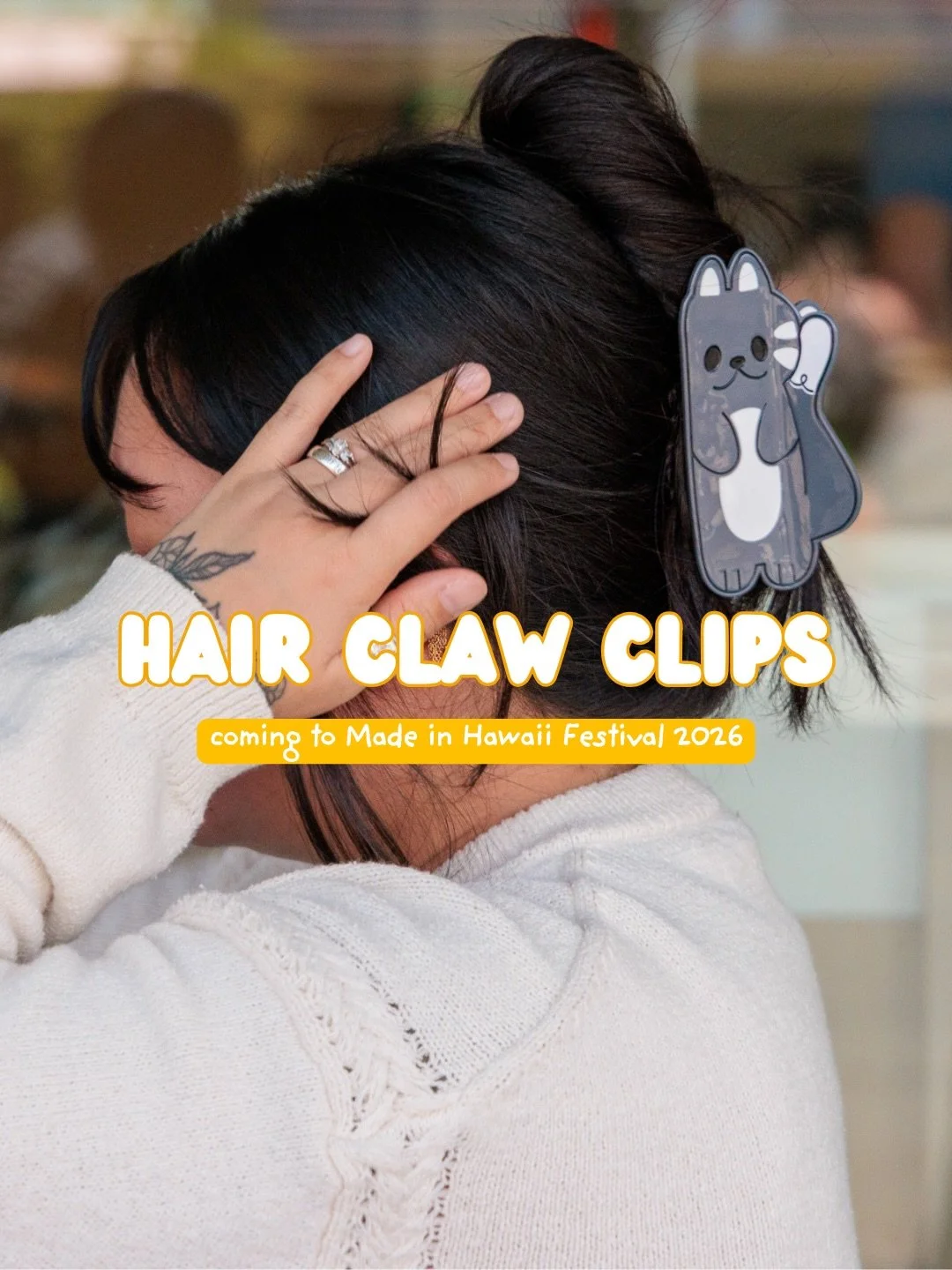 Last year we debuted our Musu the Shiba hair claw clips &amp; you sold us out at @madeinhi 🫶🏼✨

We heard your feedback!  Not only did we make a large size for the Lazy Cat Hair Claw Clip&hellip; we brought her back in orange for all my orange 🍊 ca
