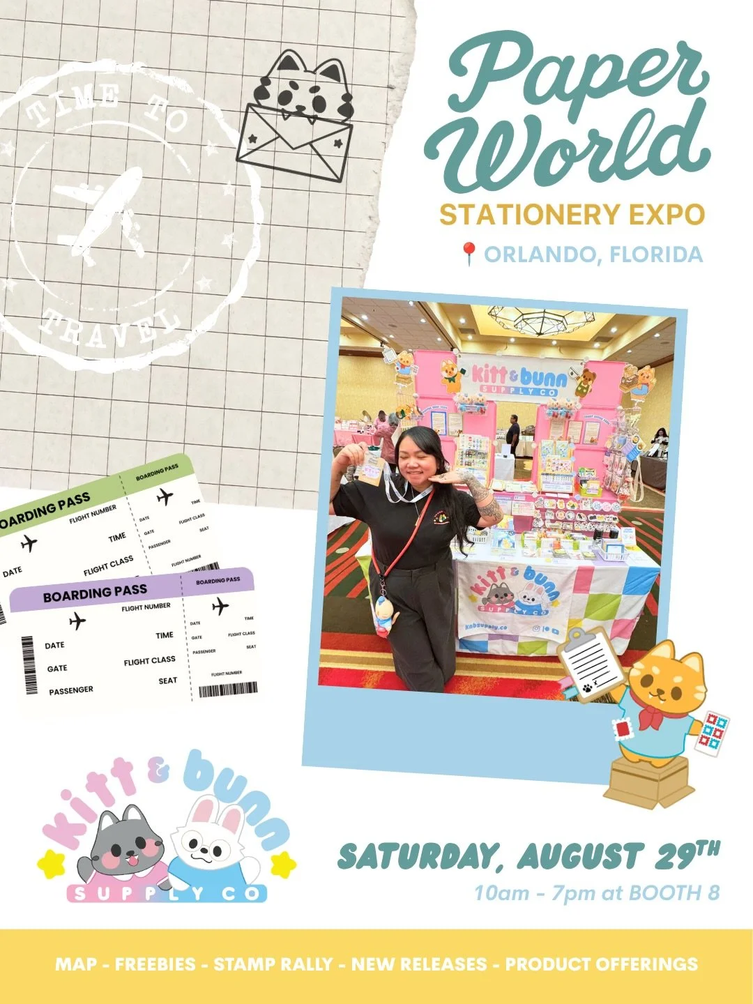 Stationery besties we&rsquo;re back on the paper trail for our 2nd @paperworldexpo pop-up but this time we&rsquo;re in ORLANDO, FLORIDA ✈️✨ 

Here&rsquo;s some key info to know before you visit us ~ although we wish we could haul everything from Hono