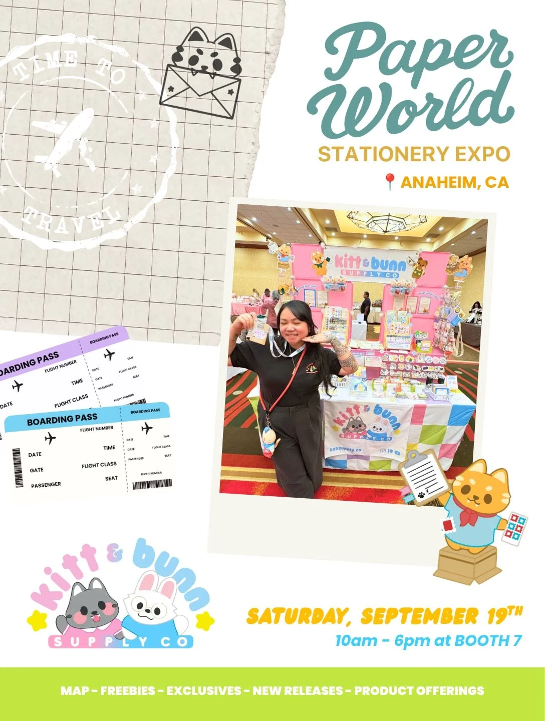 ✏️ @paperworldexpo Anaheim!  Here is all that you need to know about my booth before tomorrow 🤭 take notes because we have some special exclusive drops for you &amp; a freebie for the first 50 orders at our booth #7 🫶🏼✨

Can&rsquo;t wait to meet y
