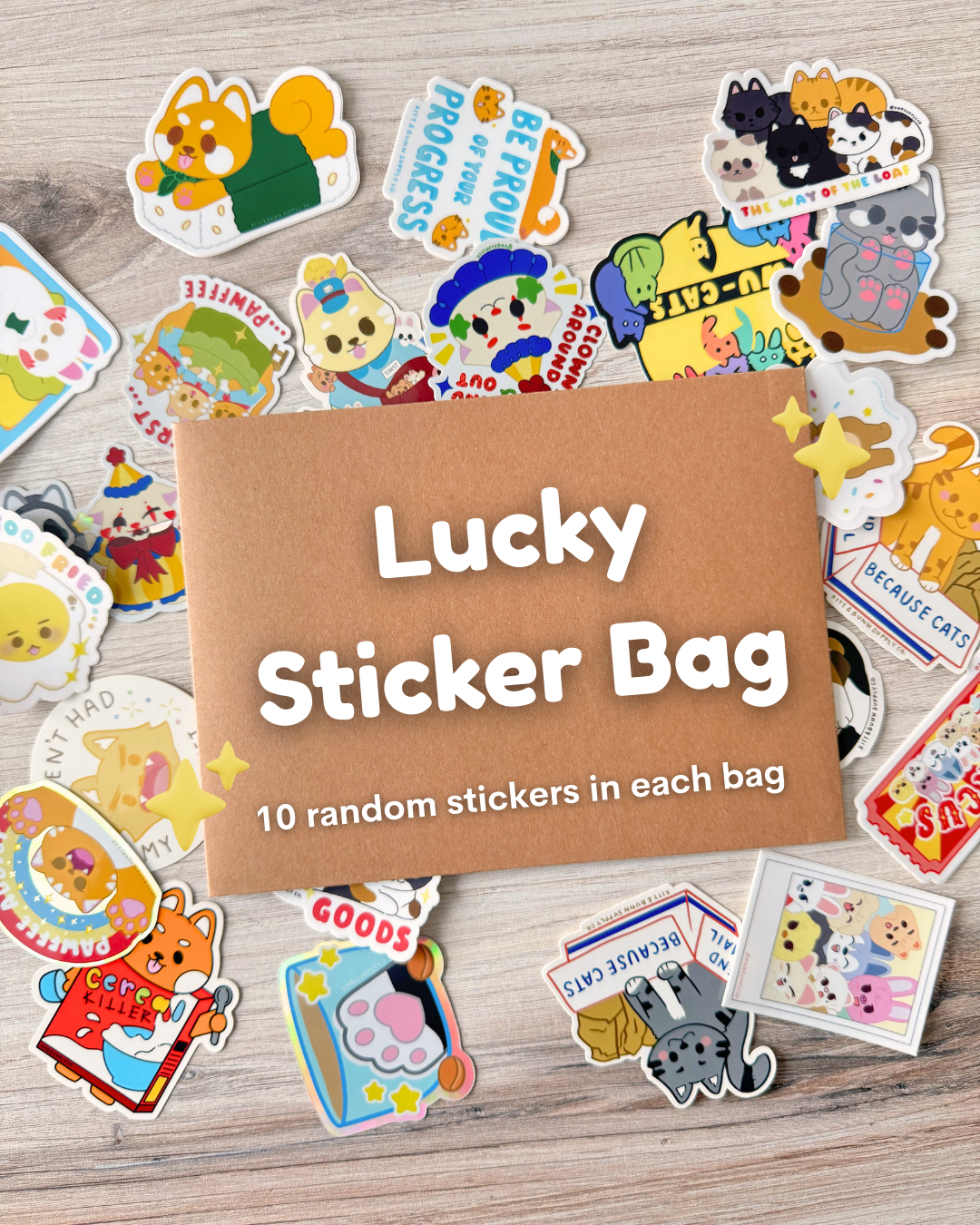 Lucky Sticker Bag
