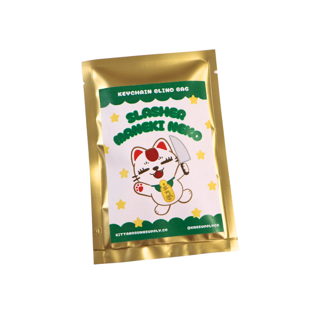 Slasher Maneki Neko Keychain Blind Bag