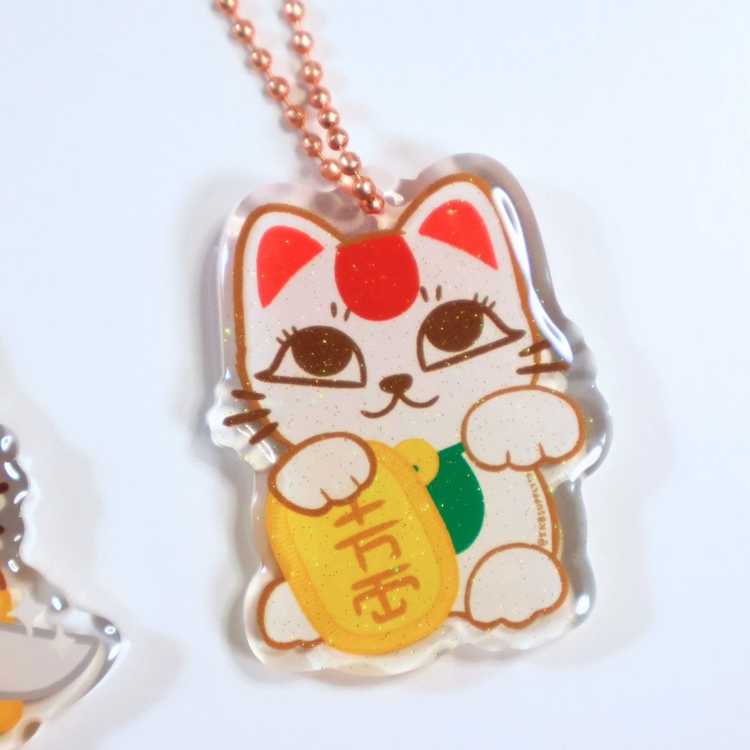 Turbo Granny Slasher Maneki Neko Keychain Blind Bag — Kitt and