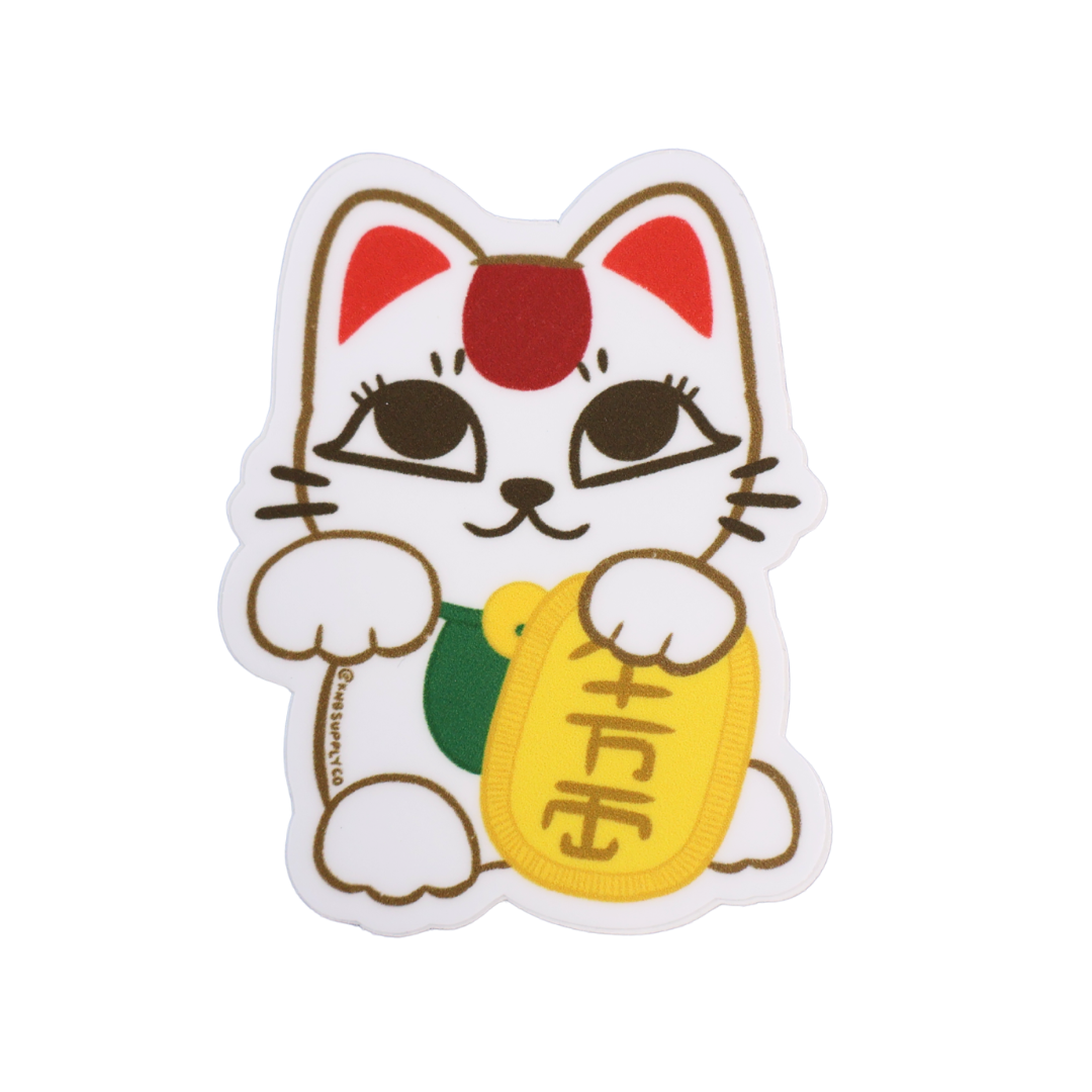 Slasher Maneki Neko Matte Vinyl Sticker