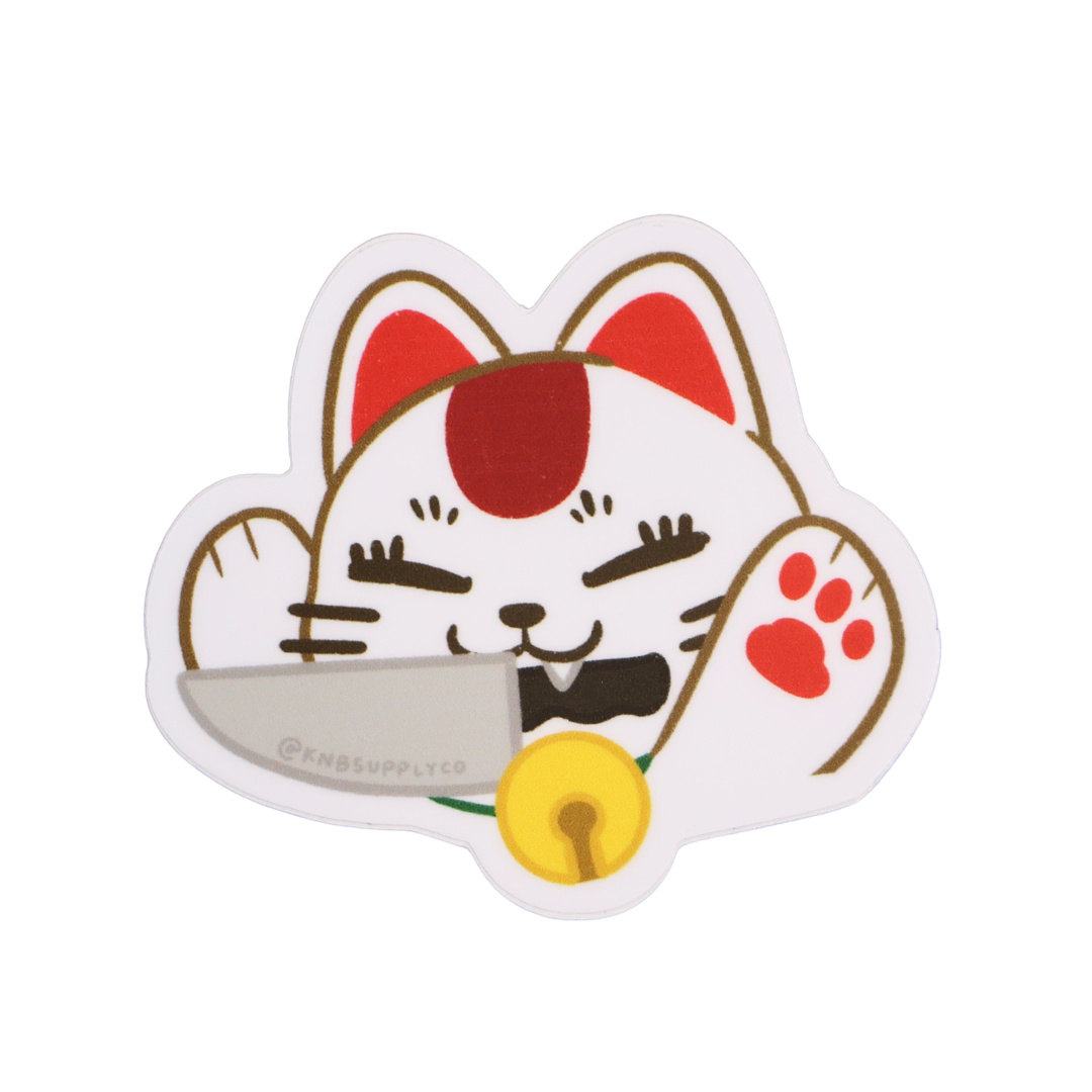 Slasher Maneki Neko Matte Vinyl Sticker