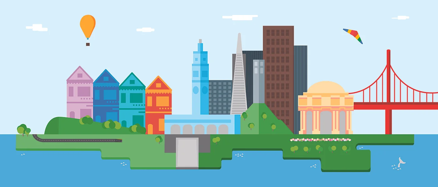 San Francisco Landscape Wall Sticker