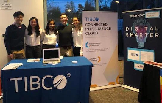 TIBCO interns at their booth at the 2019 BEAM 5th Annual Summit Event hosted by SAP.