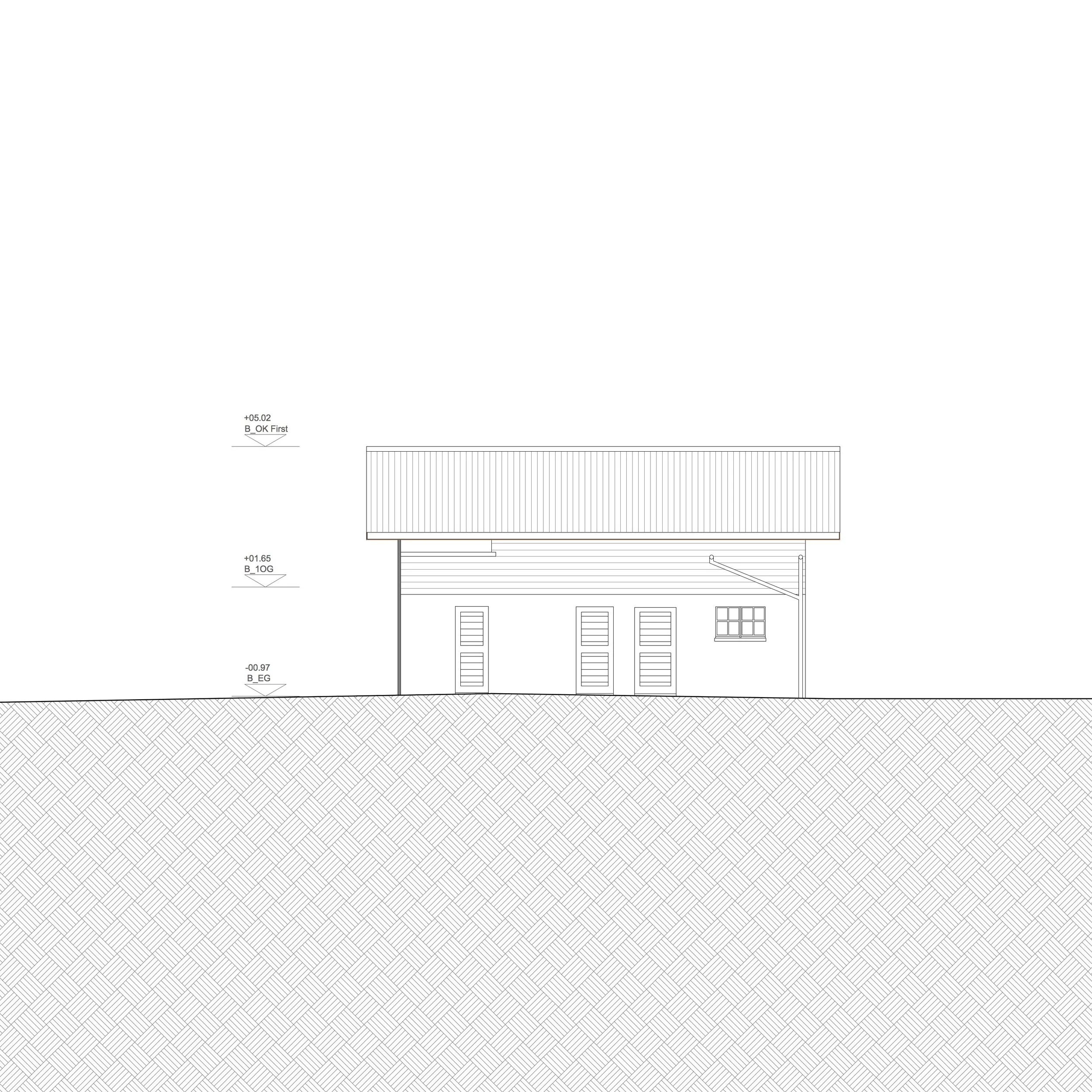  Fassade Ost - Schopf 