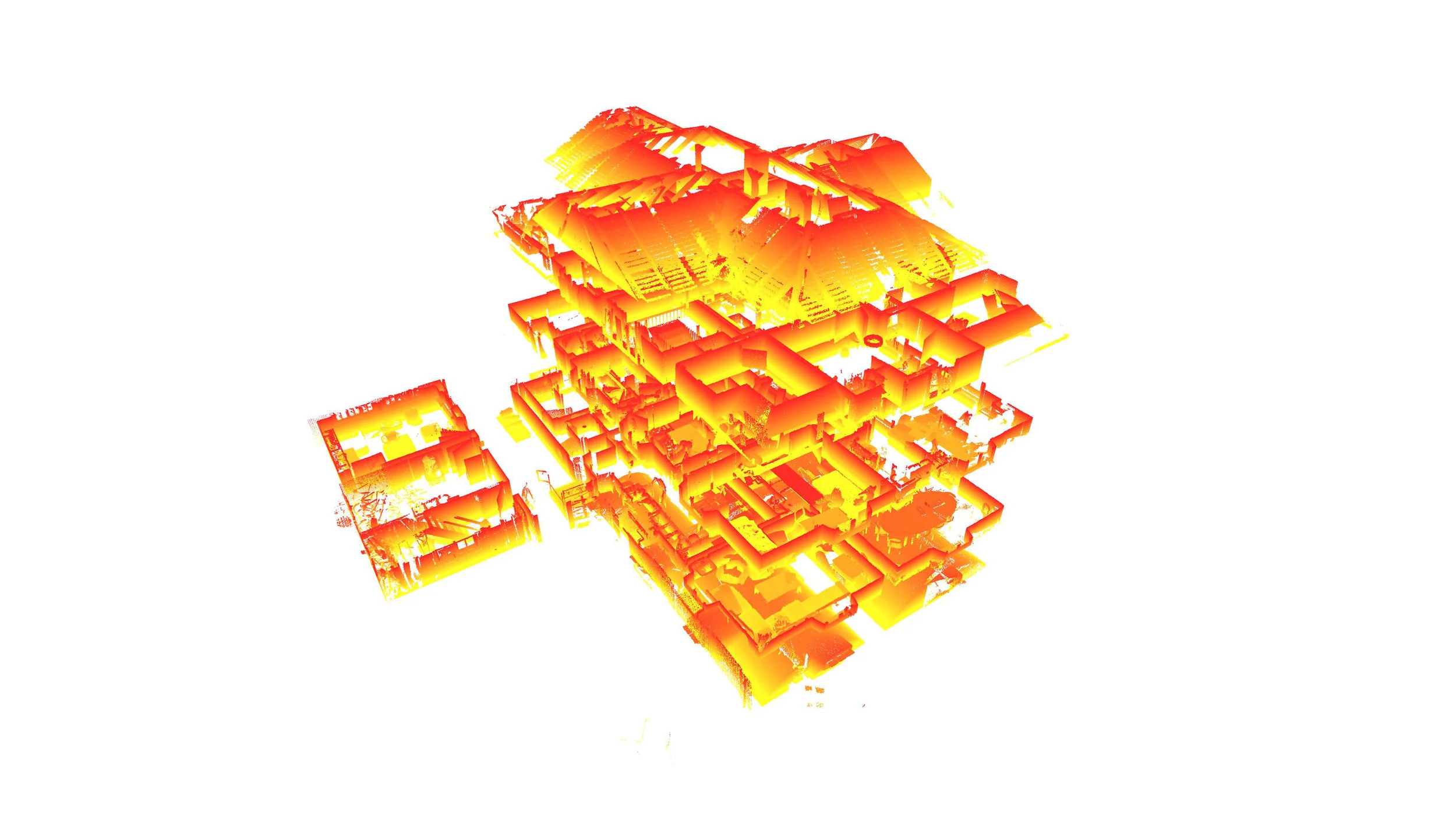  aufbereiteten Punktwolken für die Grundrisse 