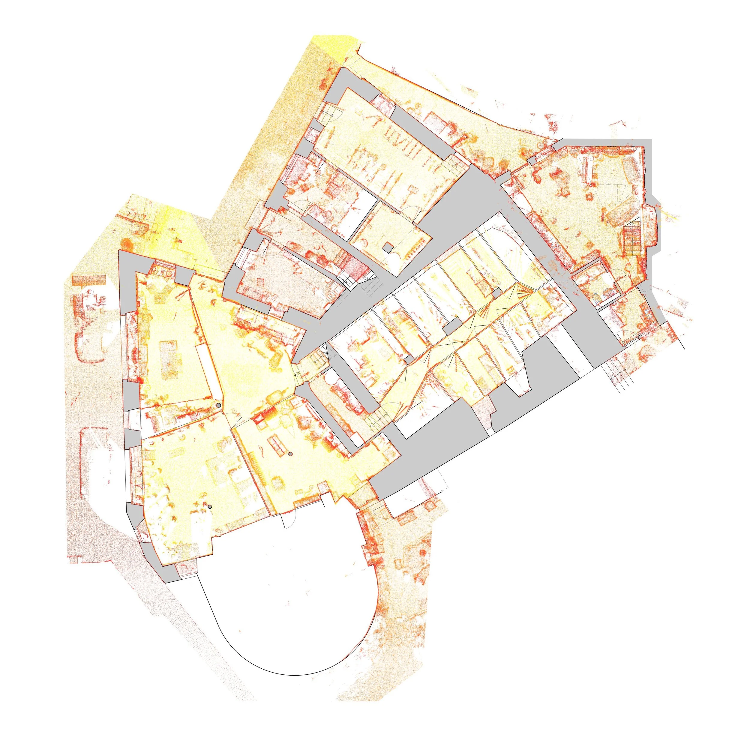  Grundriss SG mit Punktwolke 