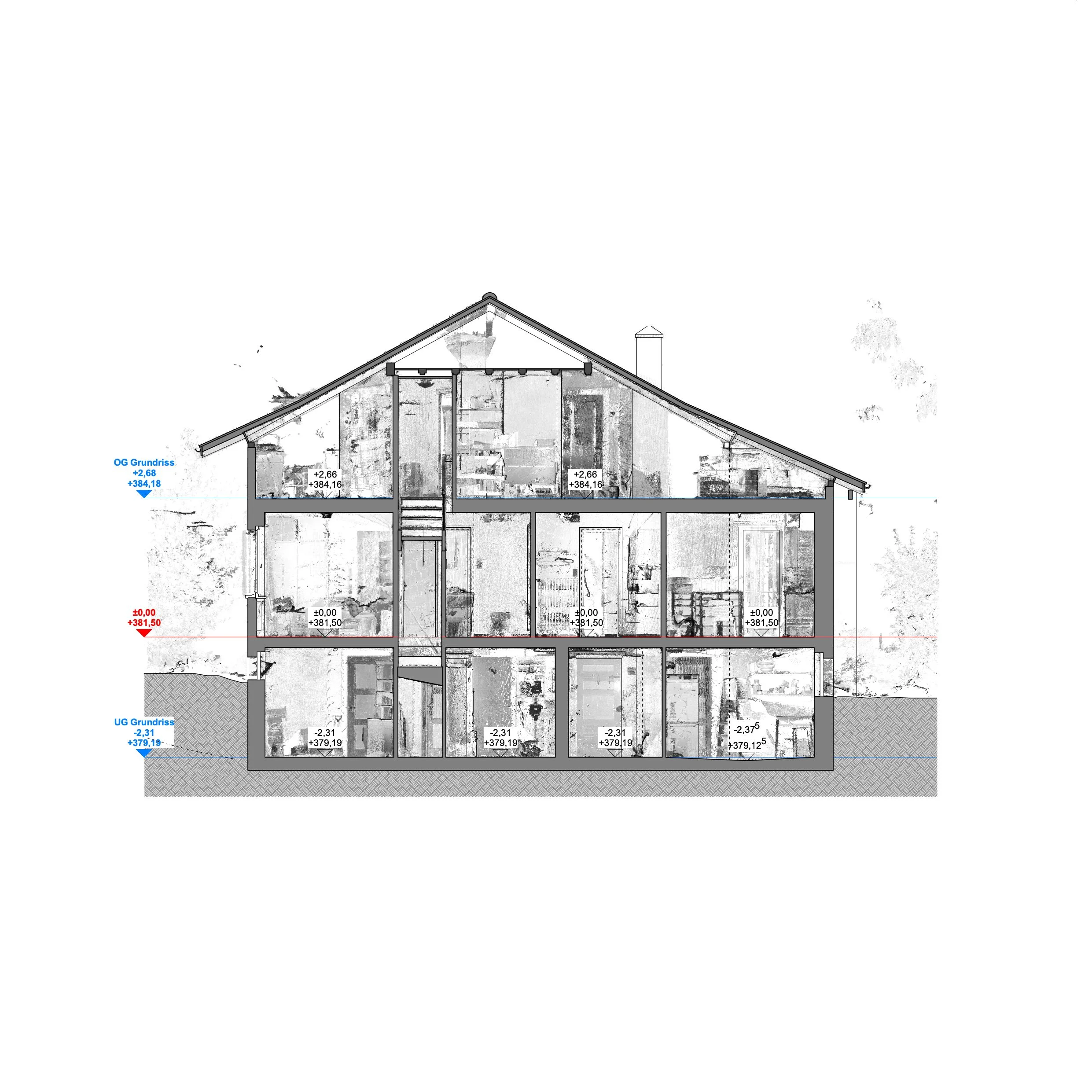 Querschnitt 2 mit Punktwolke 
