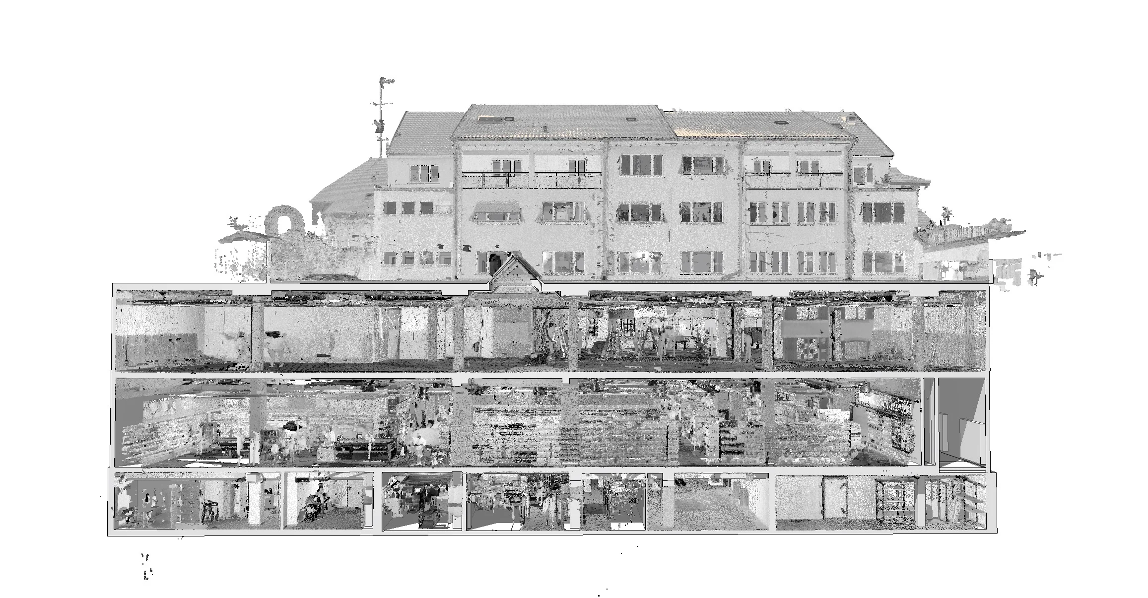  Schnitt 1 - Vergleich mit Punktwolke 