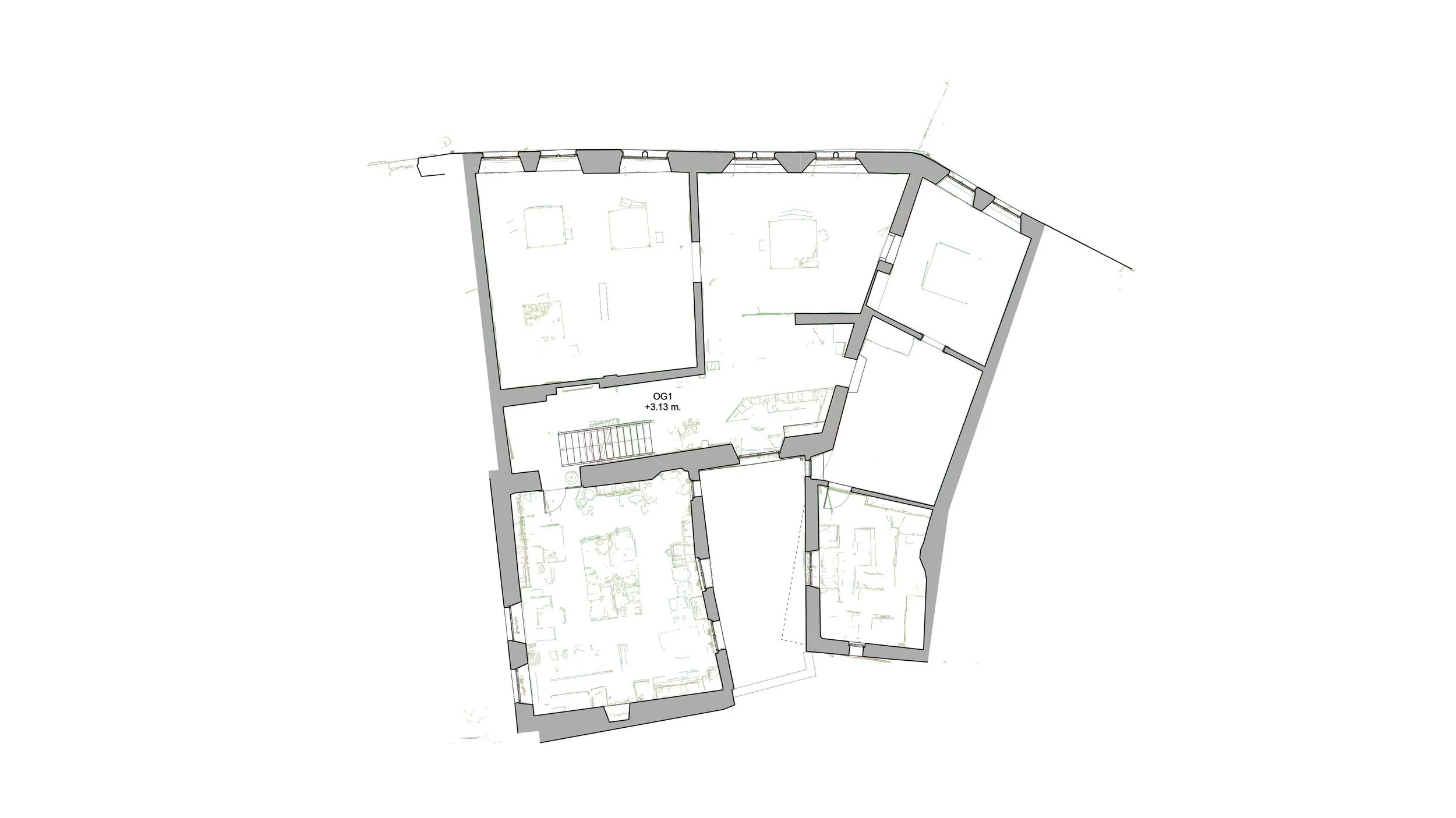  1. Obergeschoss - Höhenschnitte 