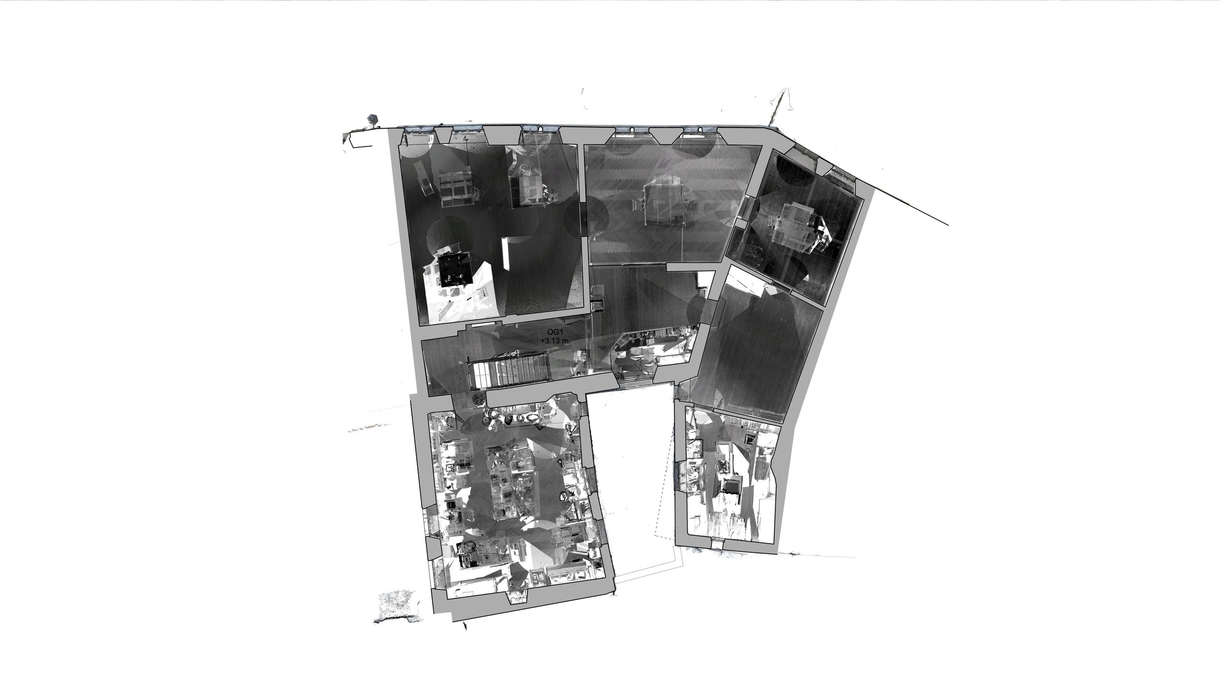  1. Obergeschoss - Punktwolke 