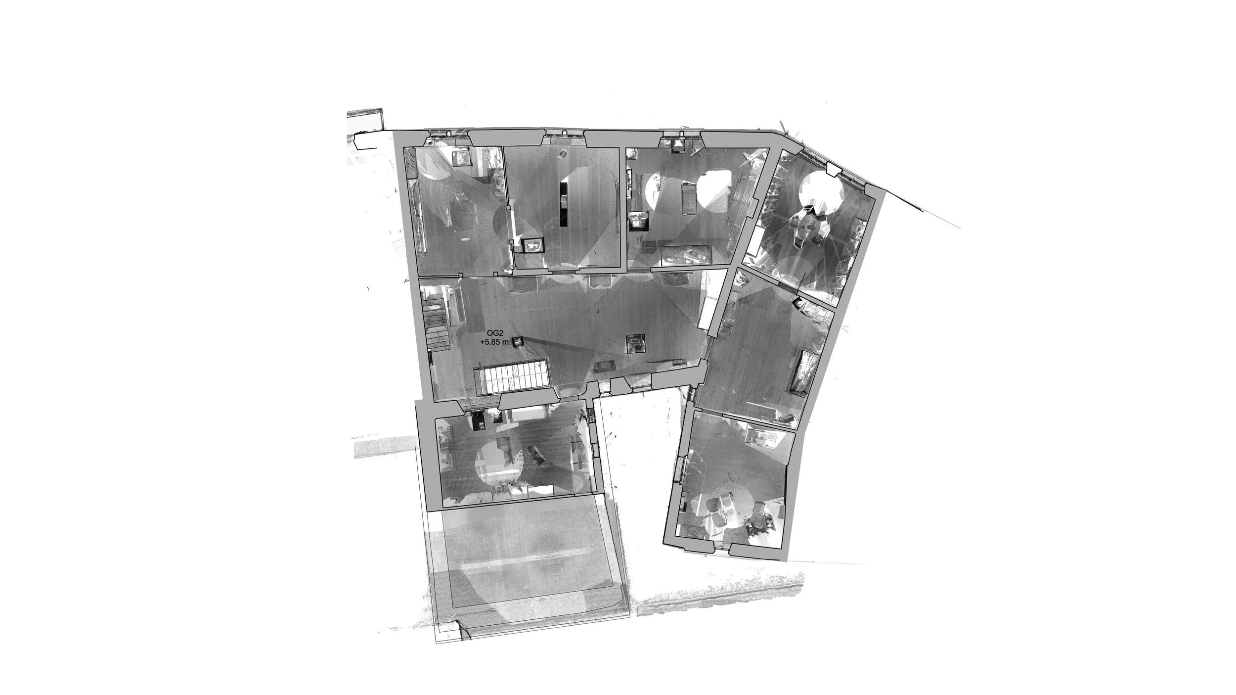  2. Obergeschoss - Punktwolke 