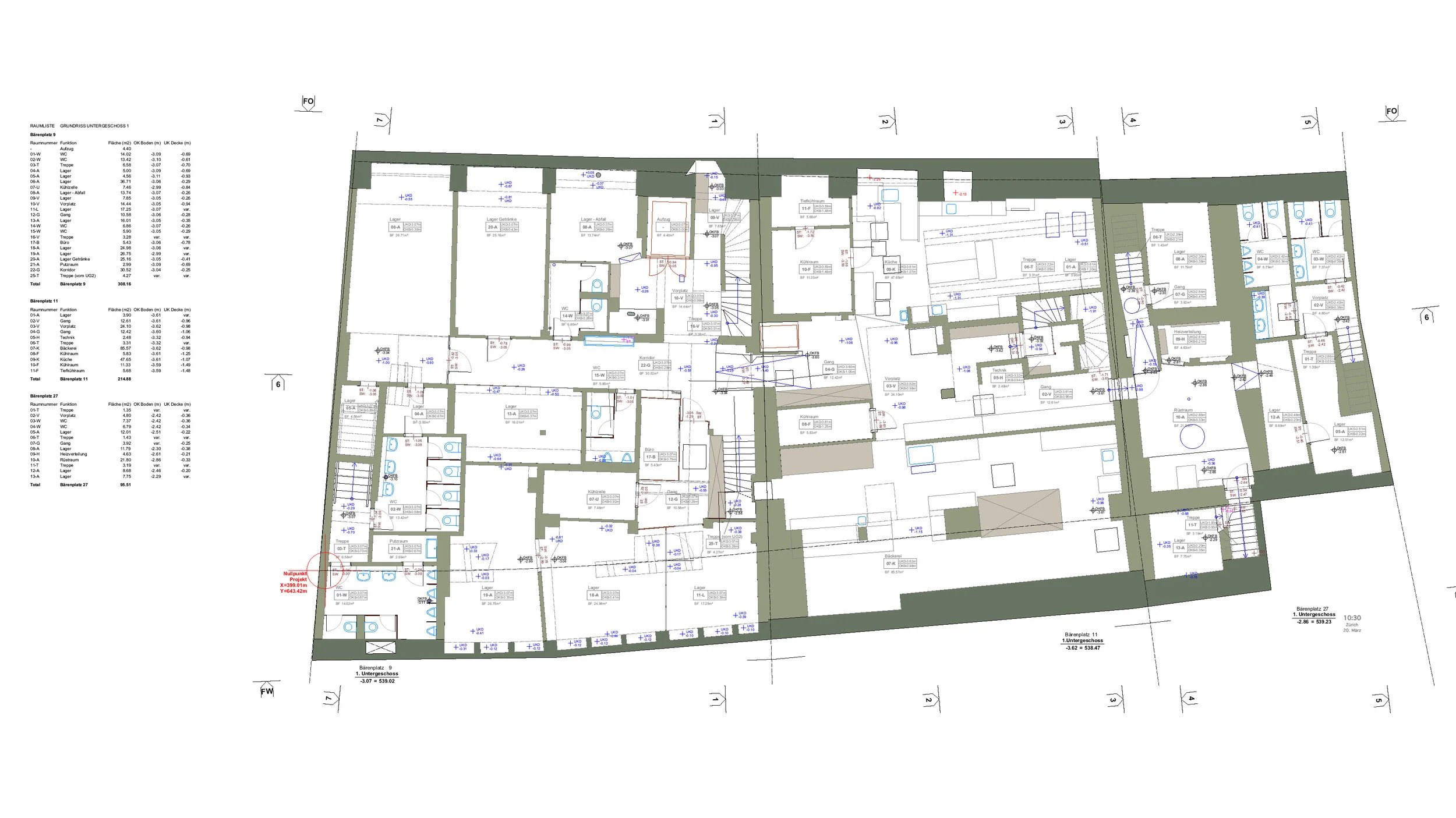  Grundriss 1. Untergeschoss 