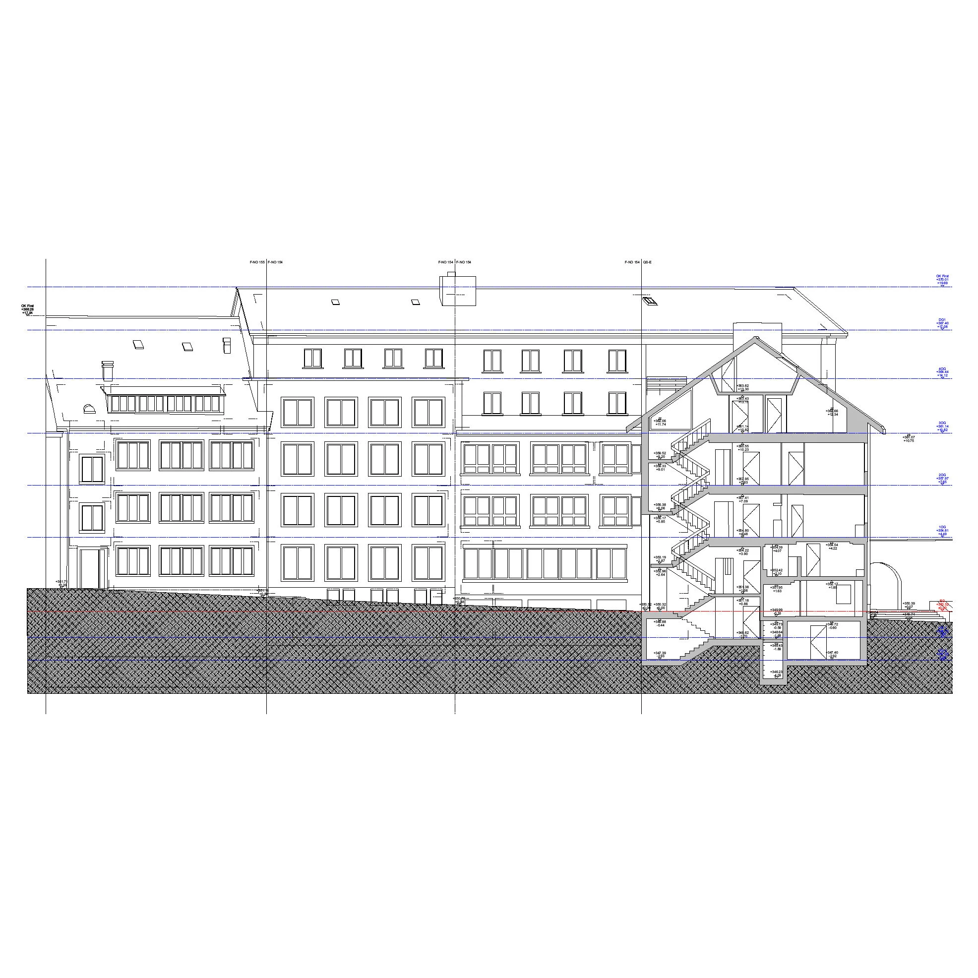  Schnitt - Fassade Nordost 