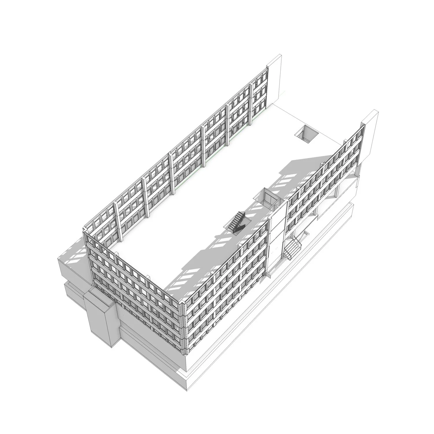  Obergeschosse (nur Fassaden) 