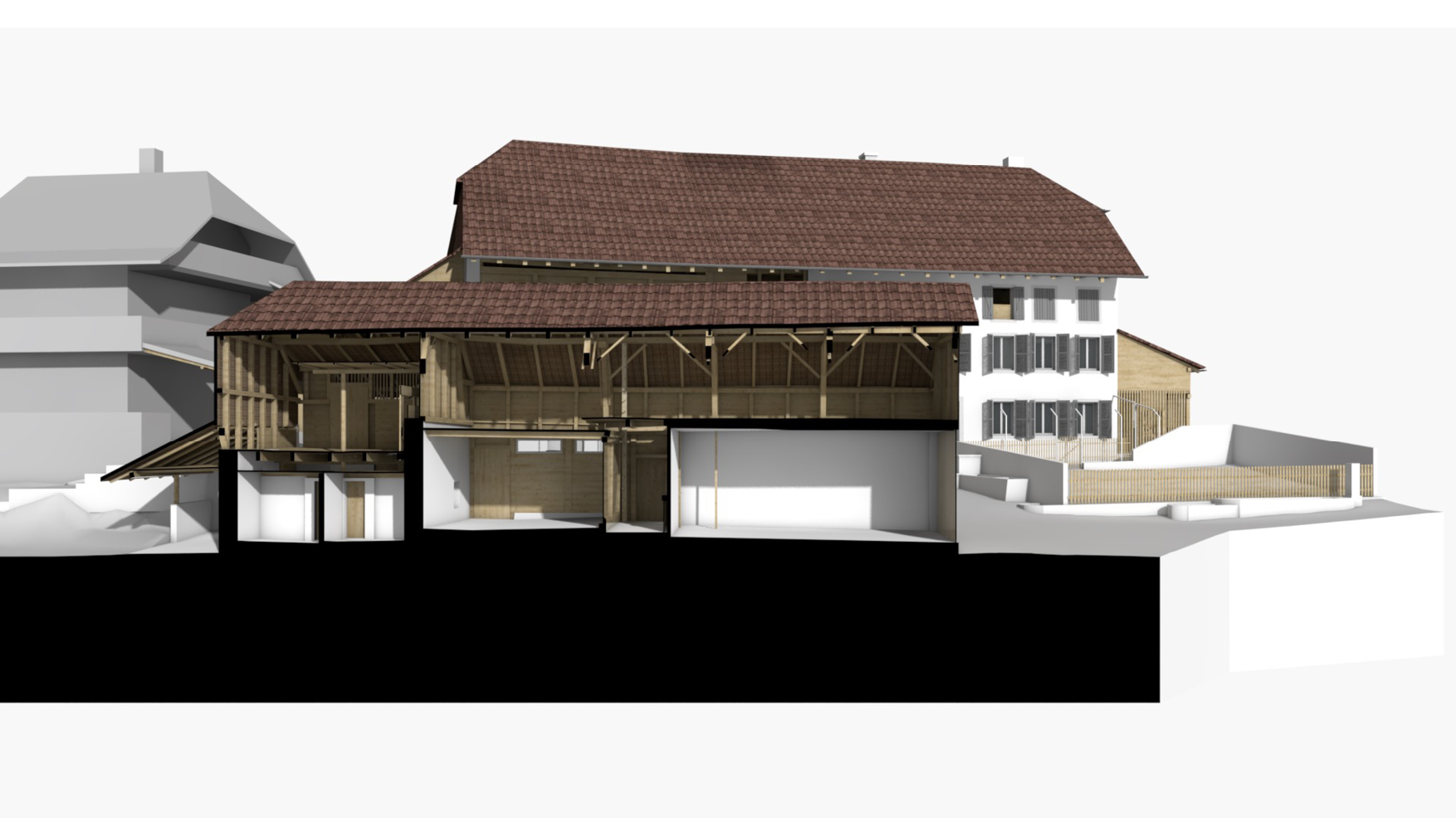  Längsschnitt Scheune 