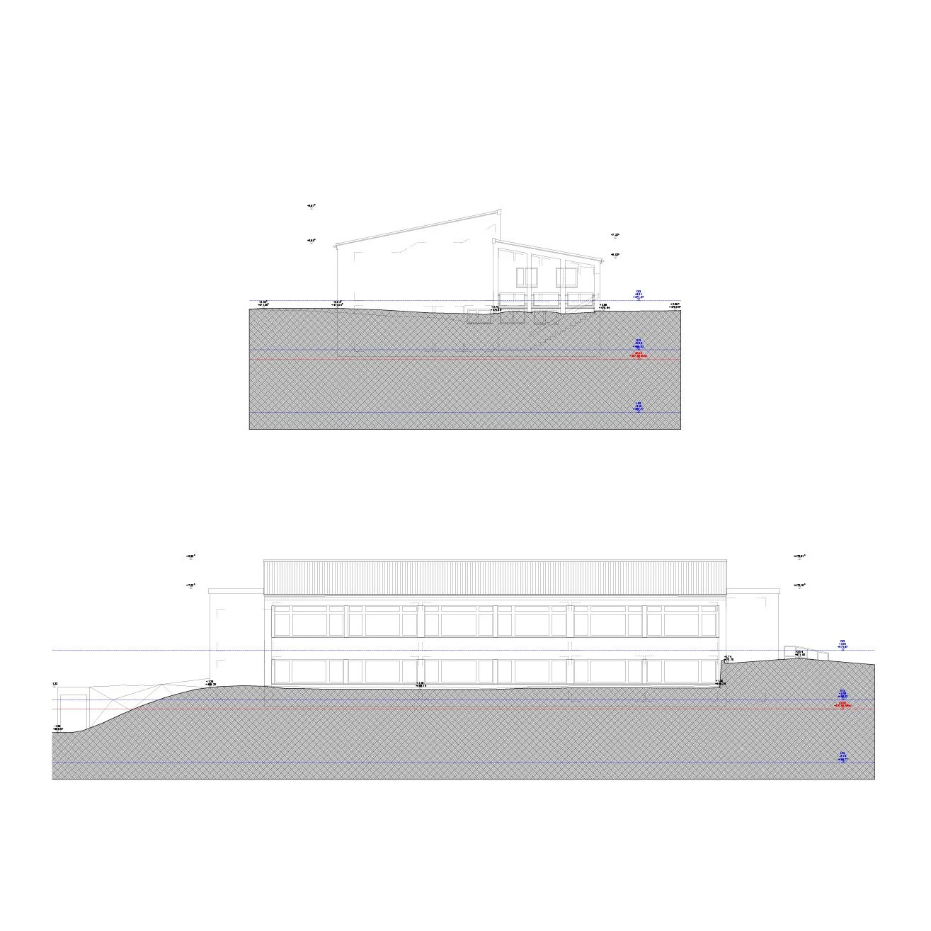  Fassaden Süd-Ost und Süd-West 