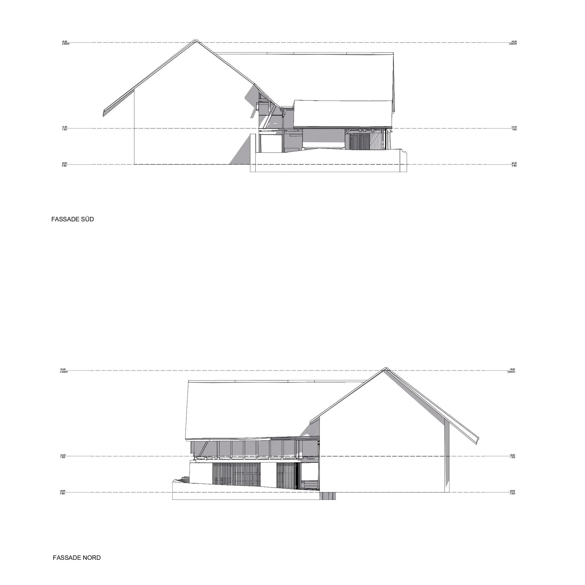  Fassade Süd &amp; Nord 