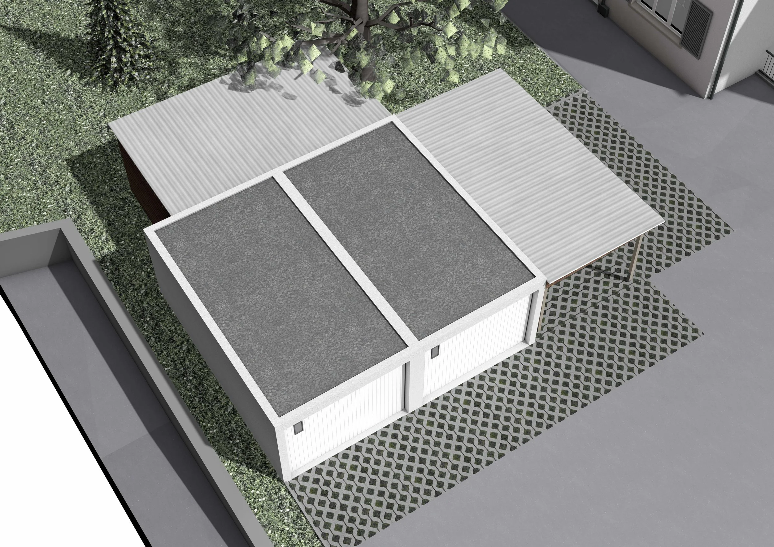  Dachaufsicht garage 