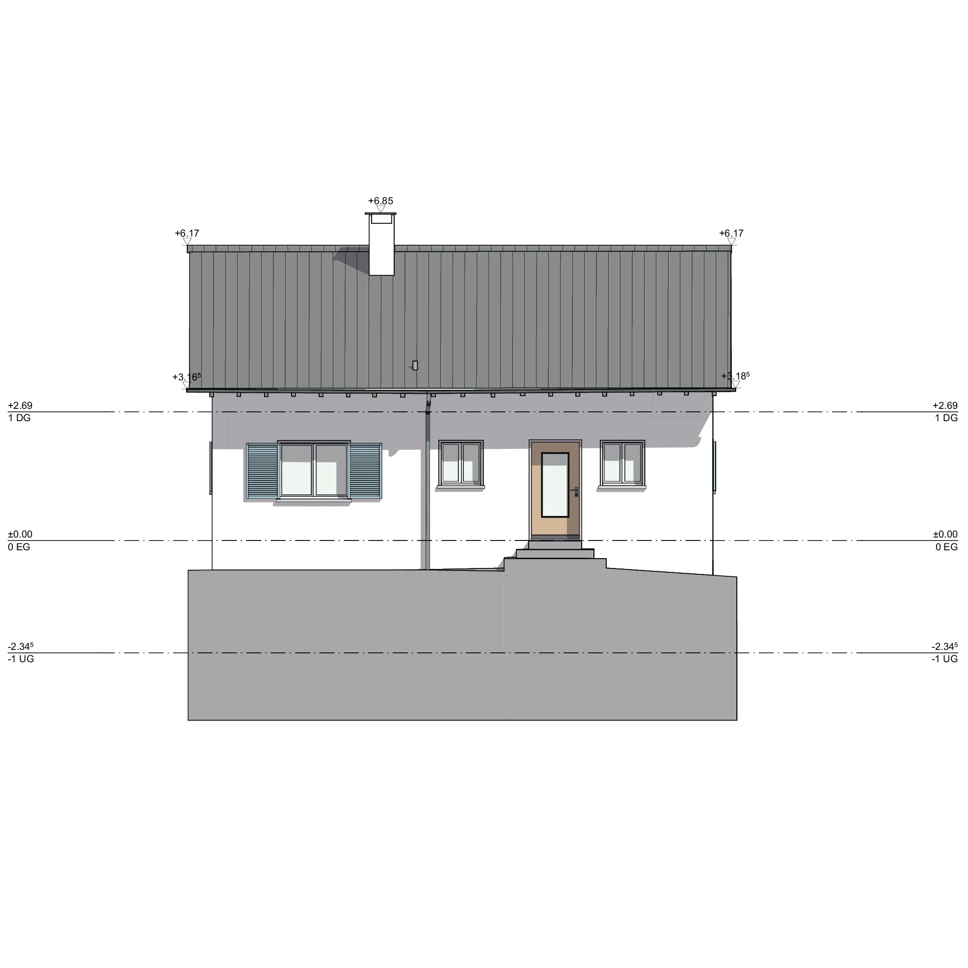  Fassade Südwest 