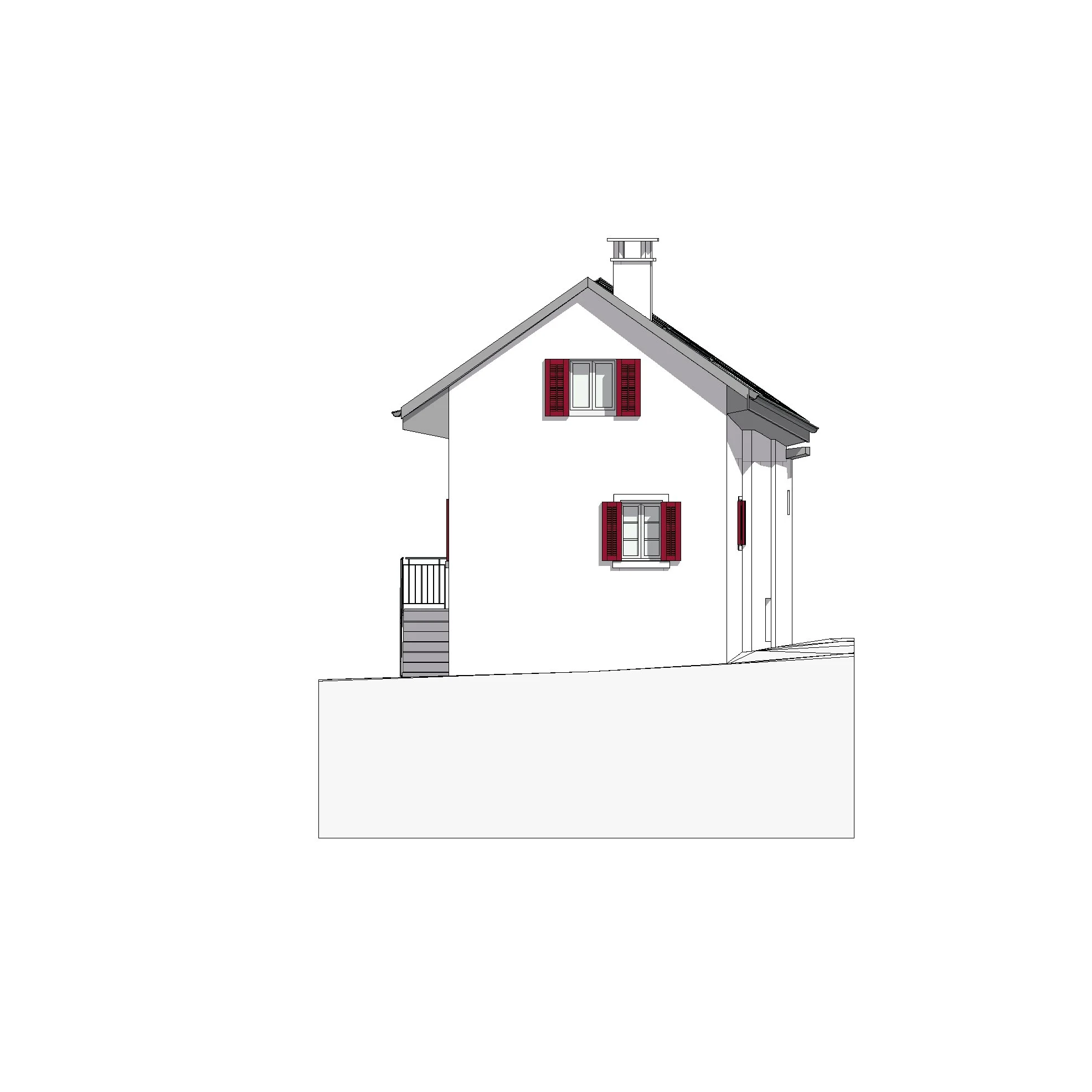  Ostfassade 