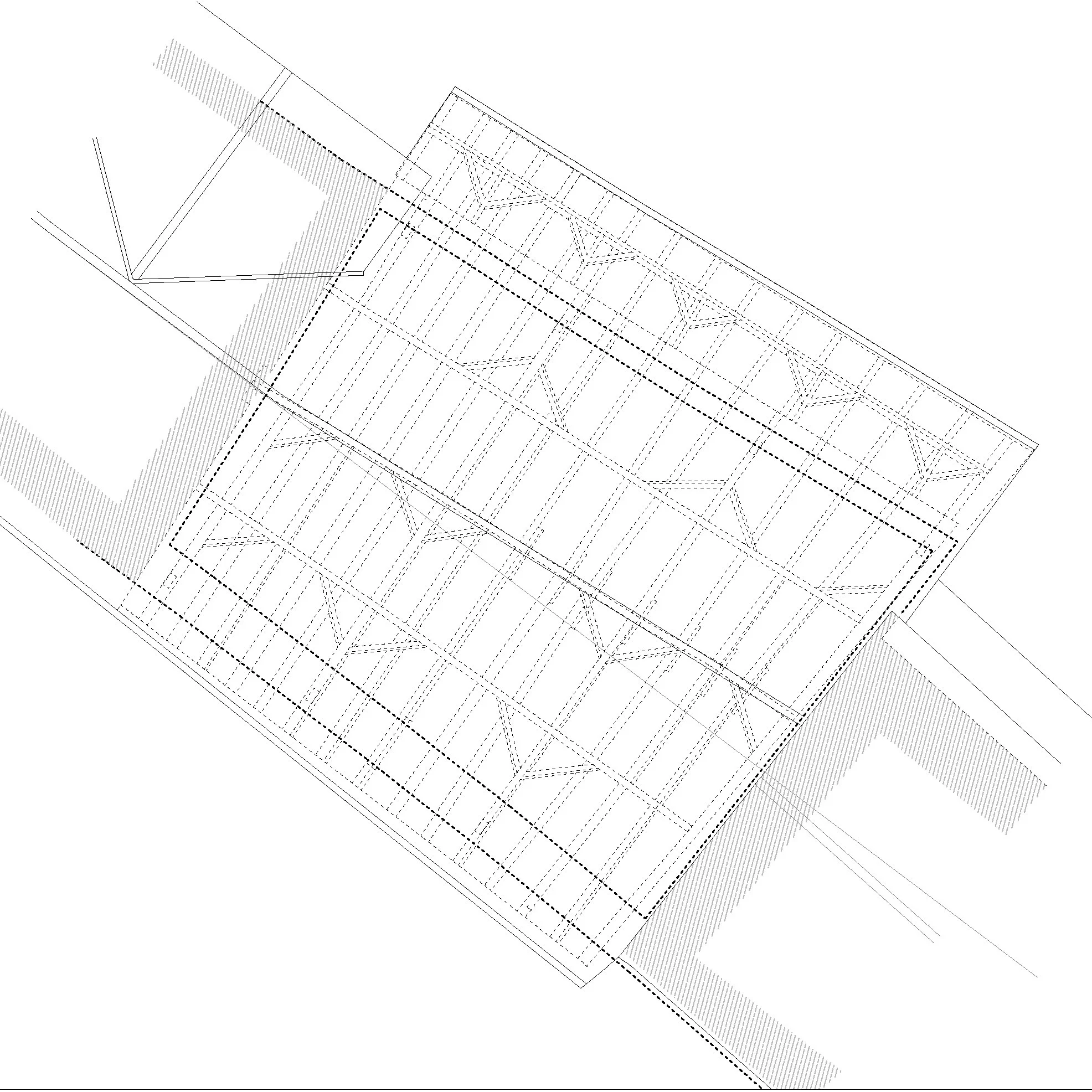  Dachaufsicht-Allgemeine Holzstruktur-Grundriss ohne Scan 