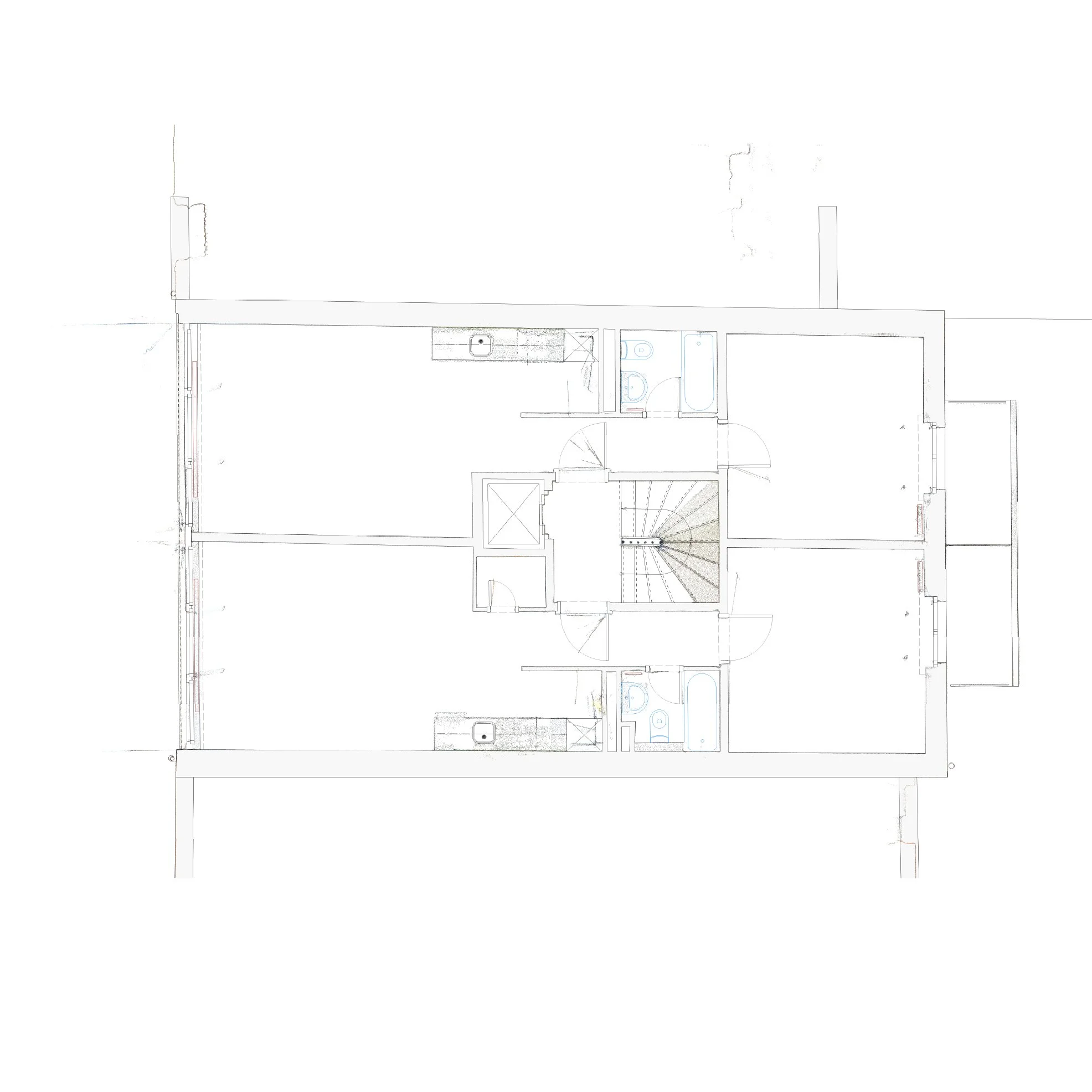  Grundriss OG mit Punktwolke 