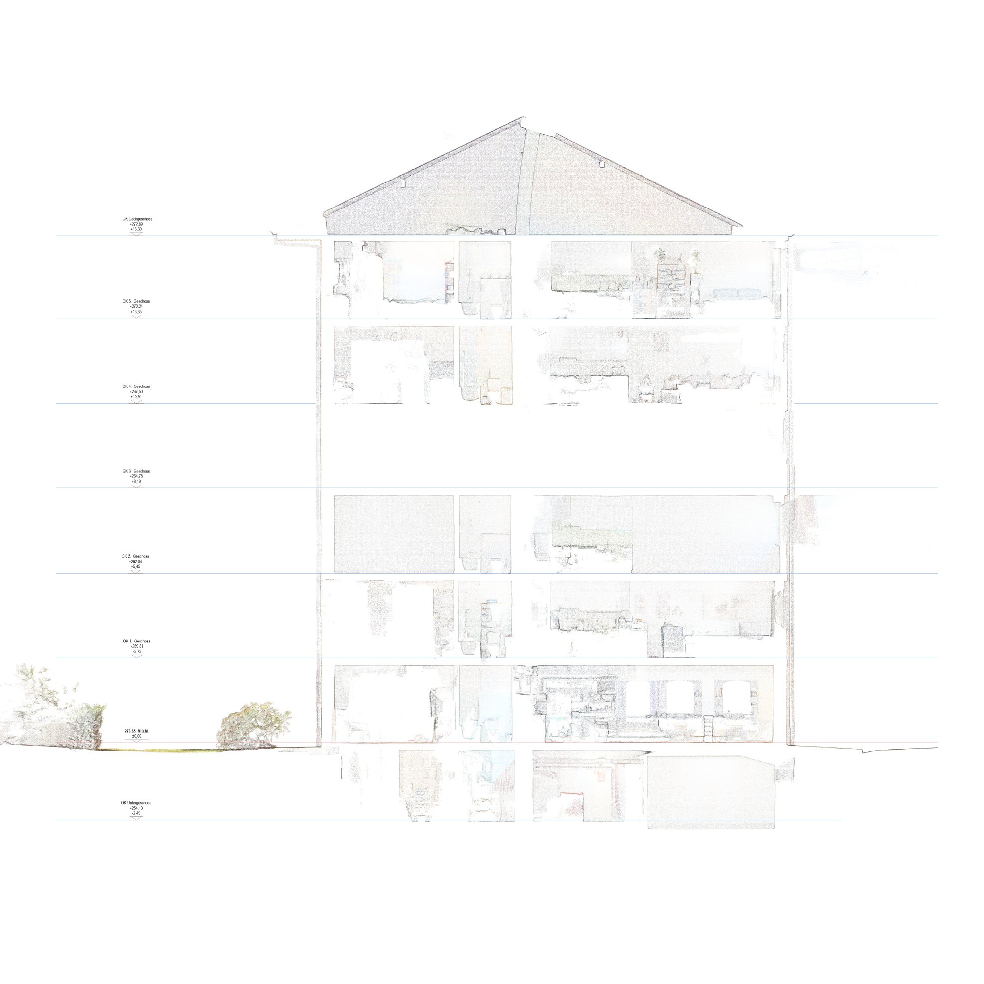  Punktwolke-Schnitt D 