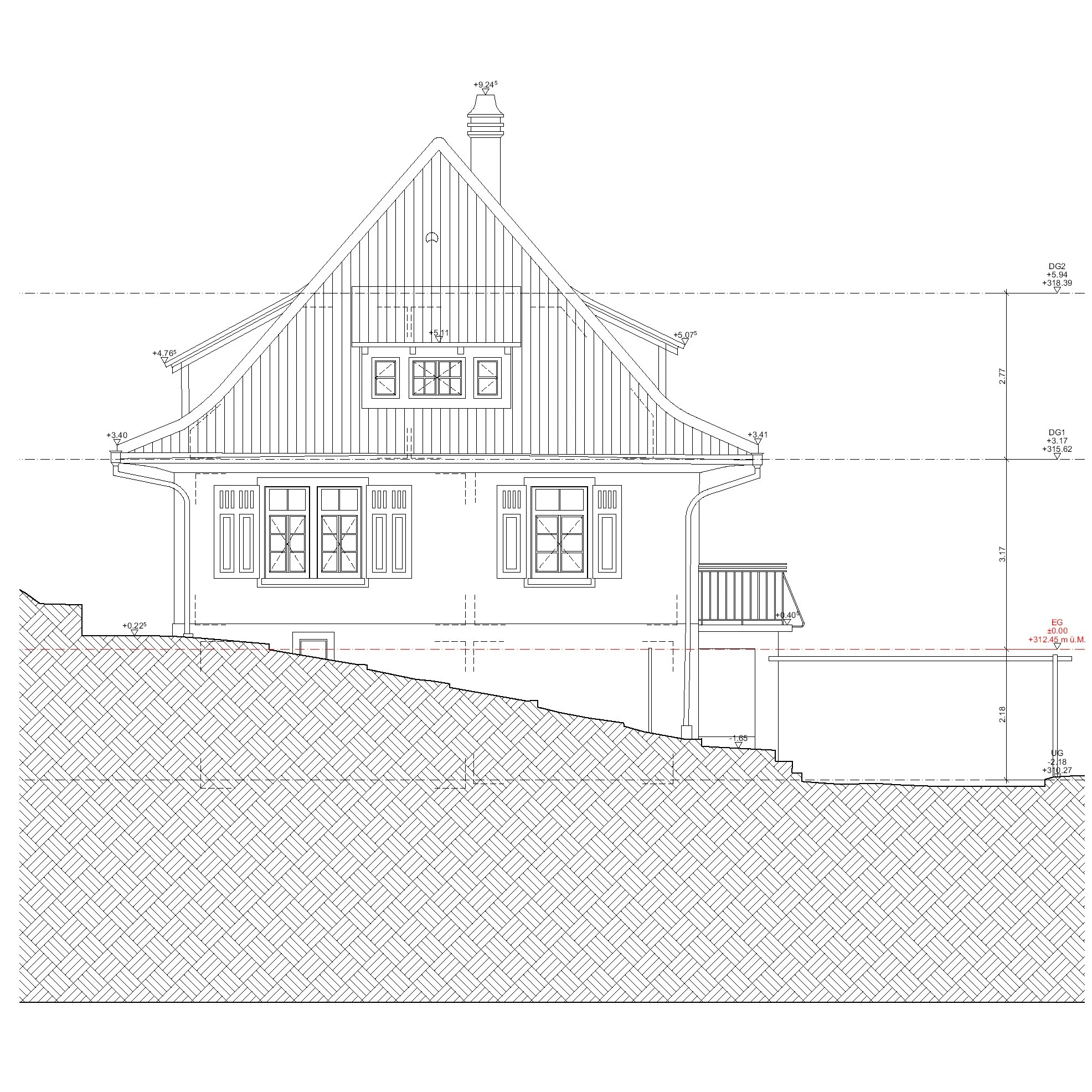  Fassade Südwest 