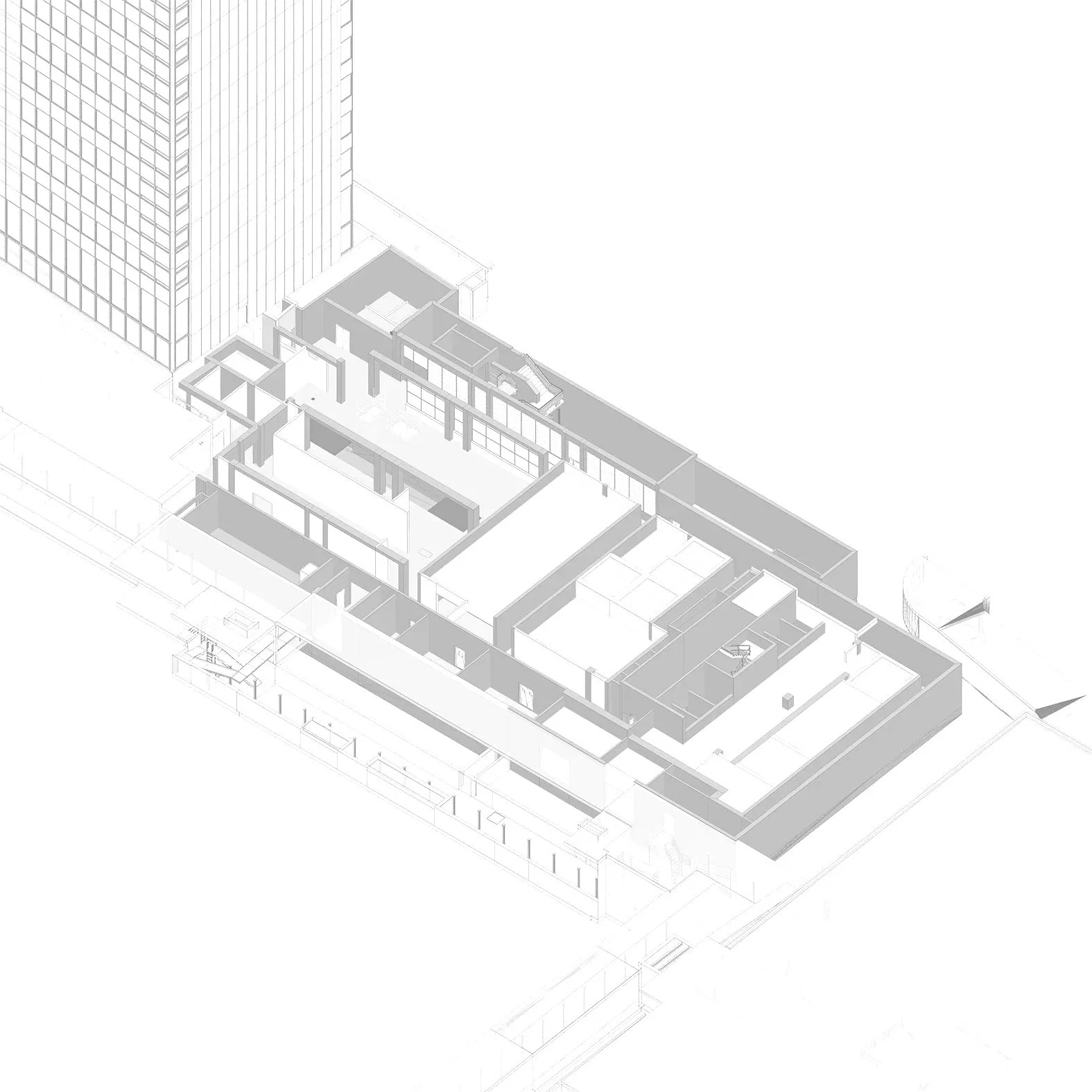 Teilaufnahme WKL-126; nur Untergeschosse