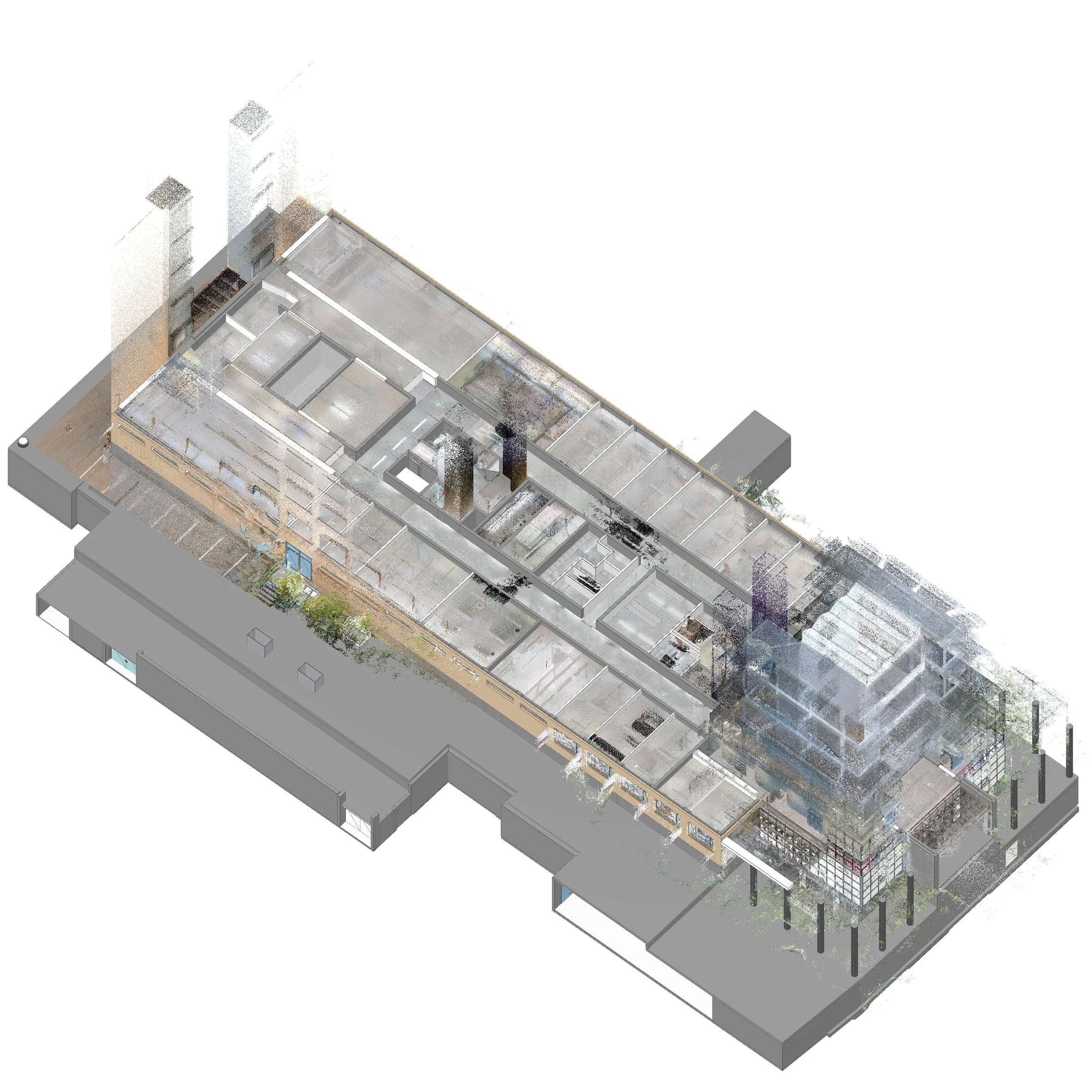  Erdgeschoss mit Punktwolke 