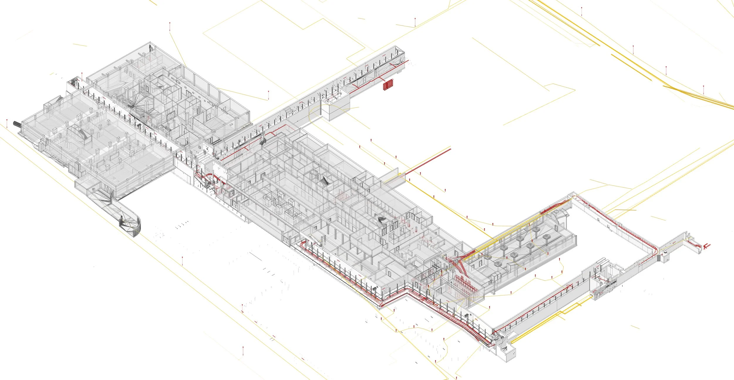  Energieleitungen gescannt und im Erdreich, ELT's und Untergeschosse im Sektor A 