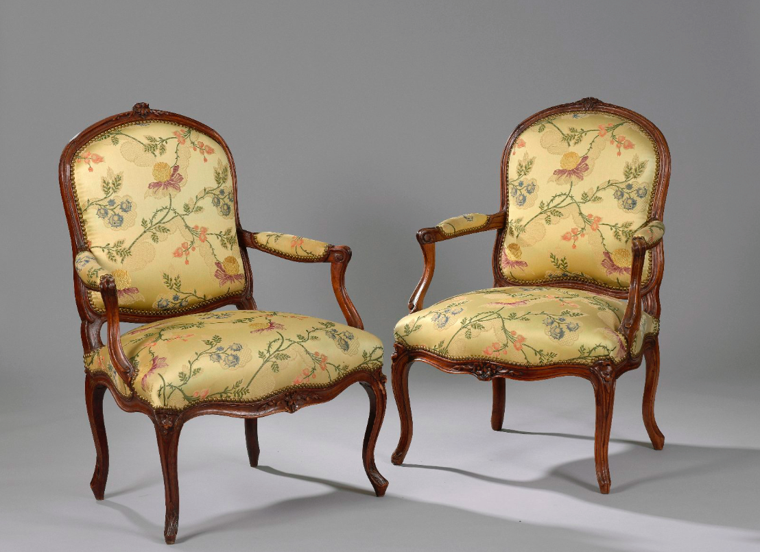 Myers and Monroe, Louis XV Period Armchairs. .png