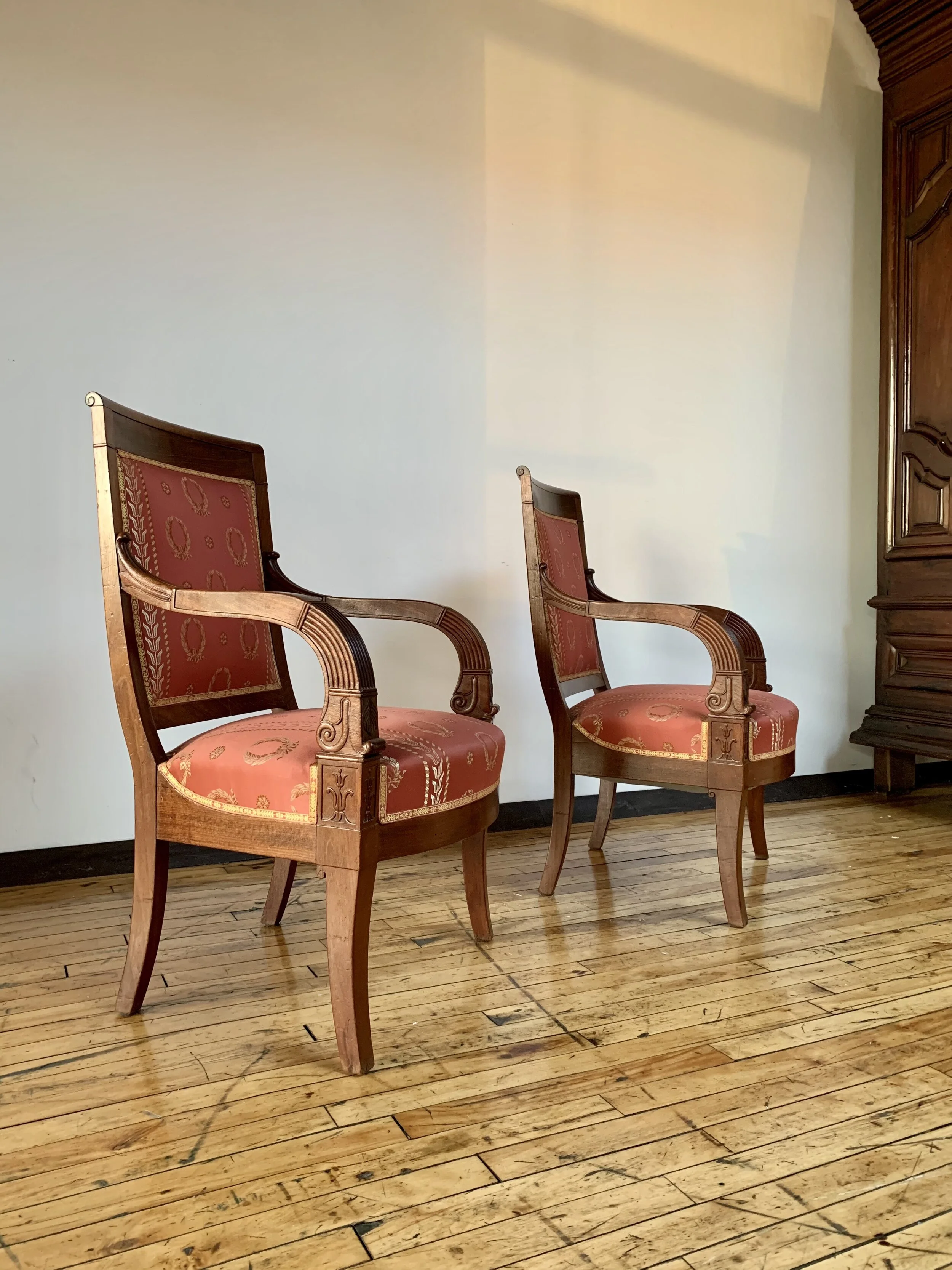 Empire Armchairs Myers and Monroe.JPG