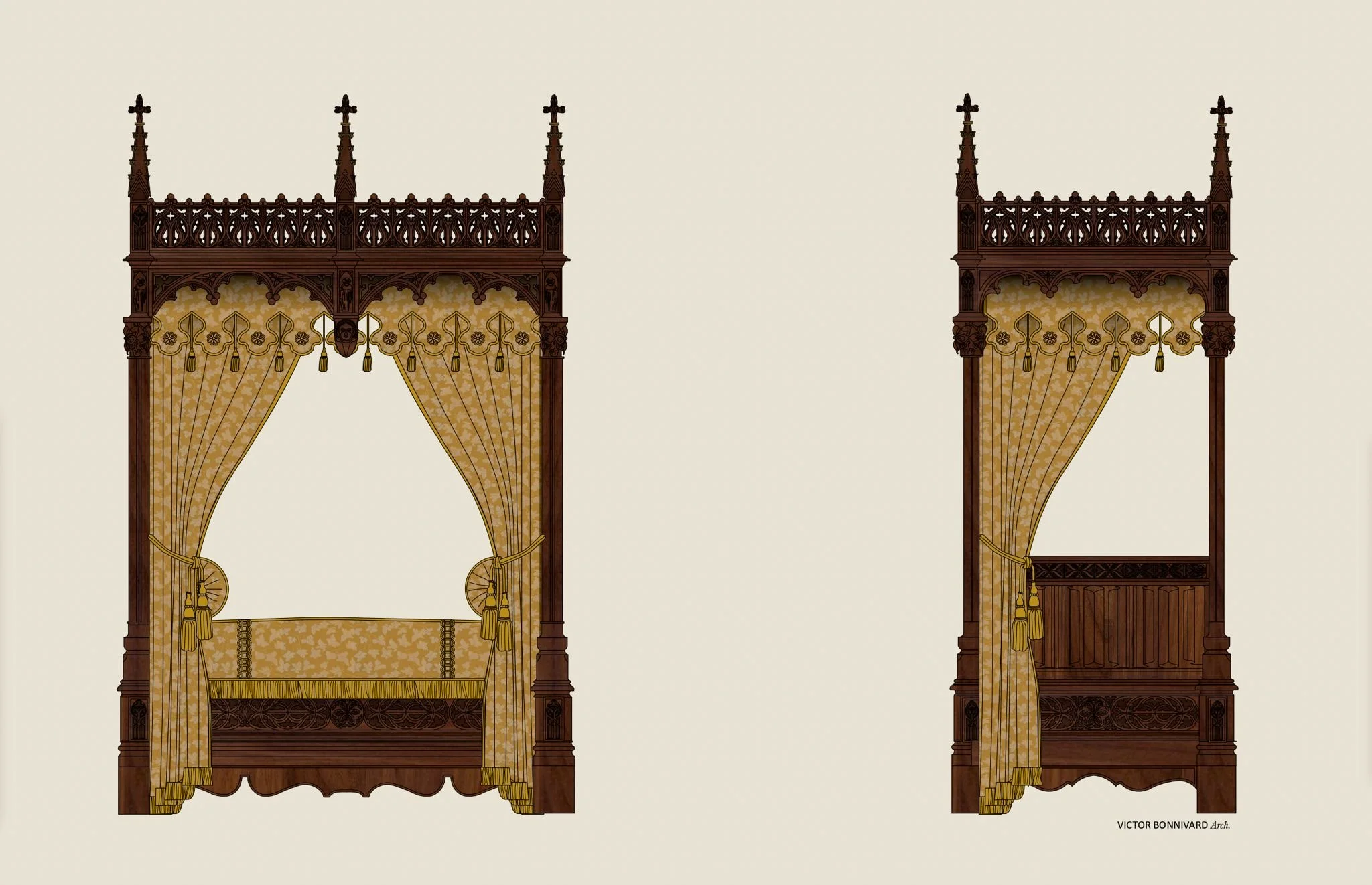 Gothic Four Poster Bed Cole Myers .JPG