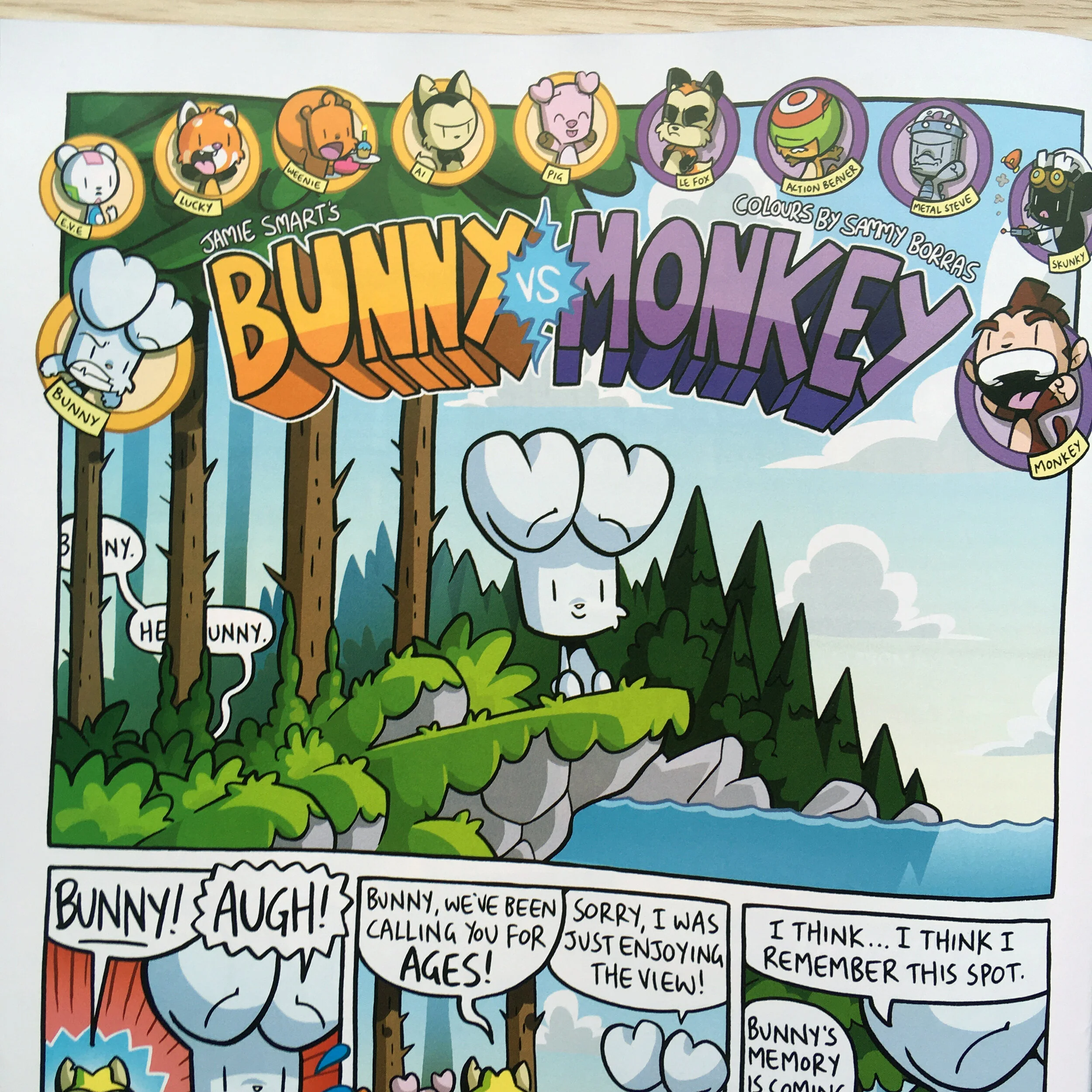 The Phoenix Bunny Vs Monkey Colouring — Comics & Illustration by Sammy Borras