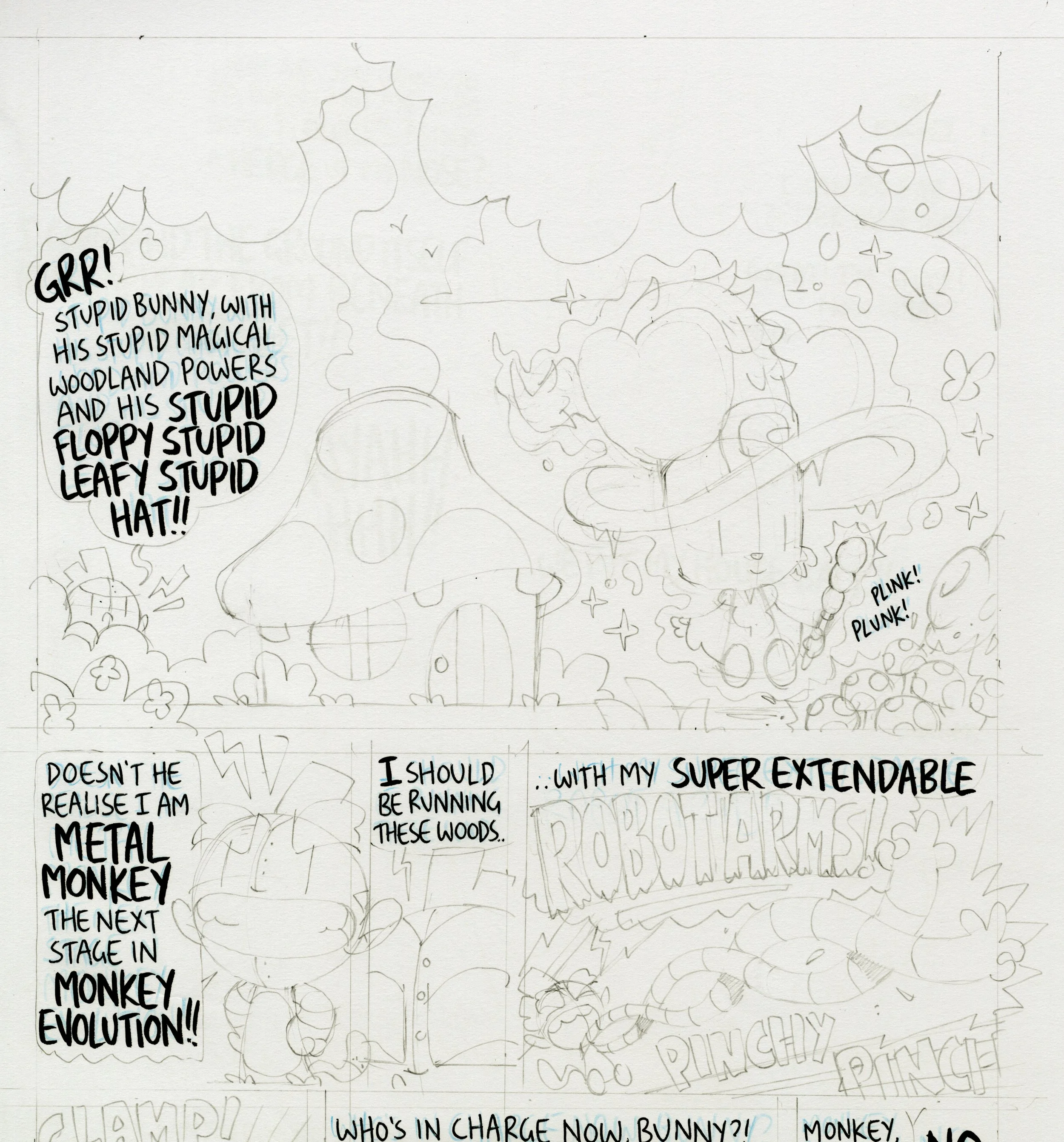 Inking & Colouring Bunny Vs Monkey — Comics & Illustration by Sammy Borras