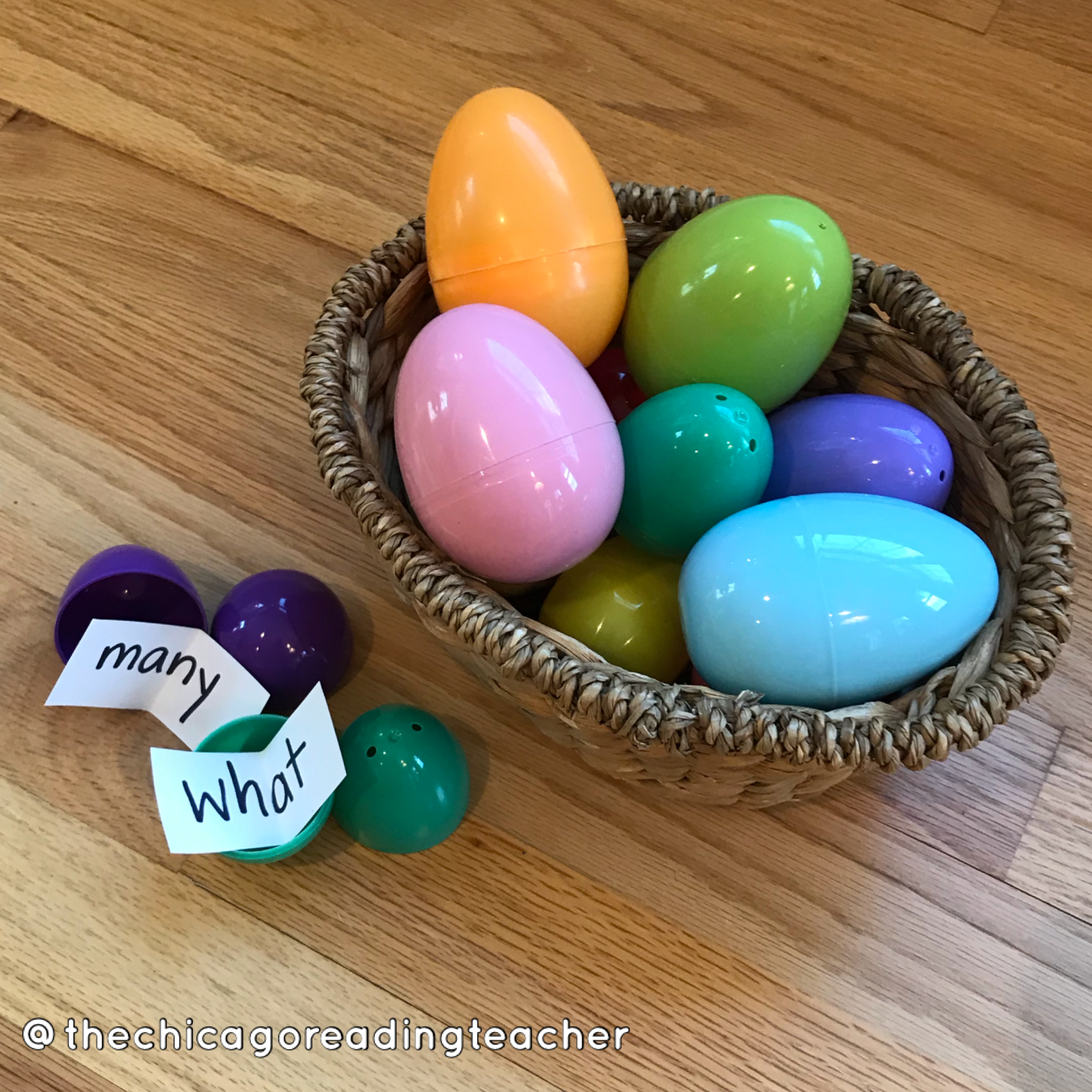 Letter Sound and Sight Word Egg Hunt