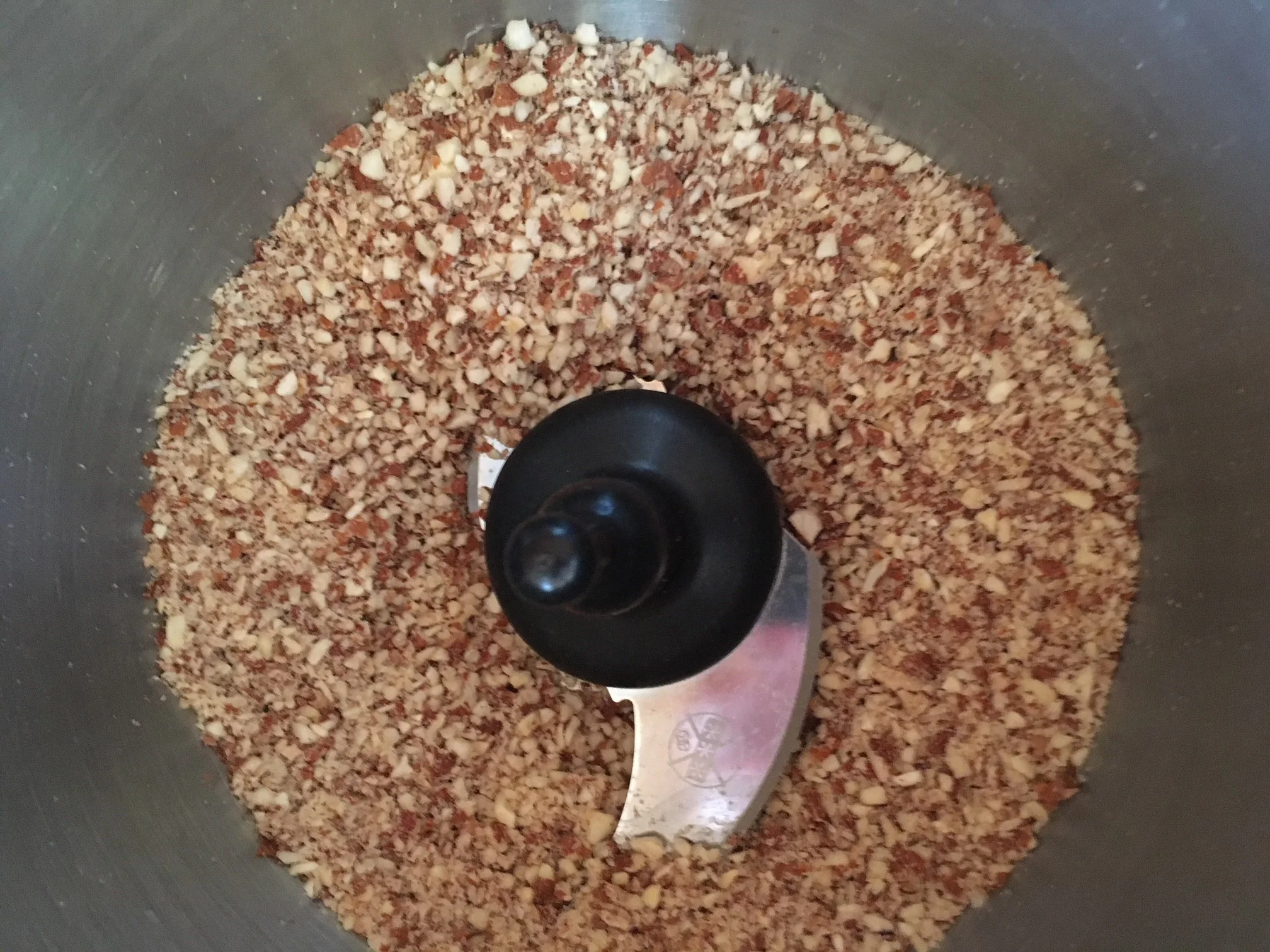 Consistance à obtenir après avoir mixé les amandes