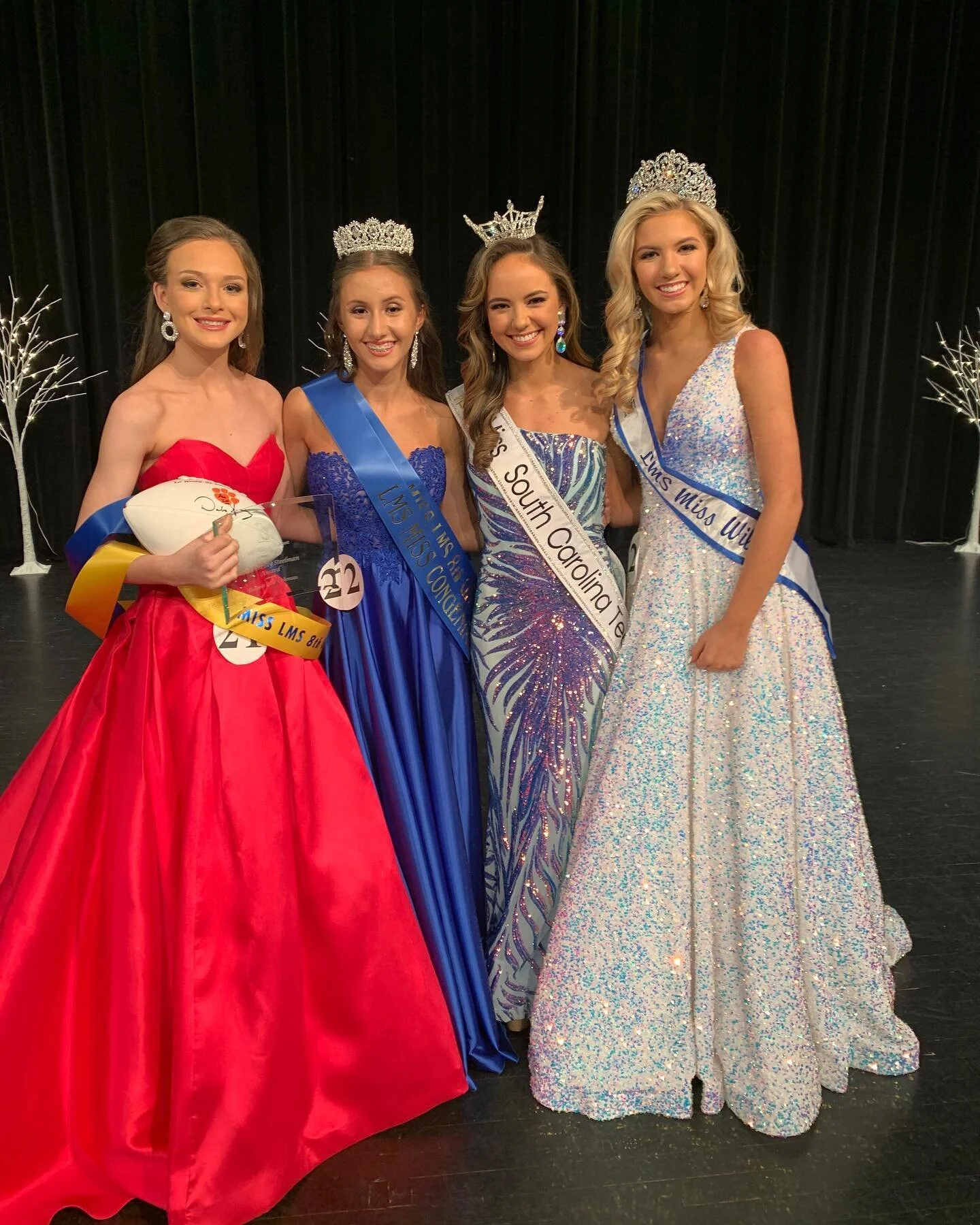 Last weekend, I had the best time emceeing the Miss LMS Wildcat pageants!! I was thrilled to help mentor some of the girls as they prepared for the pageant. (And do hair and makeup too!) every girl on the stage was truly amazing. 
Huge shoutout to @t